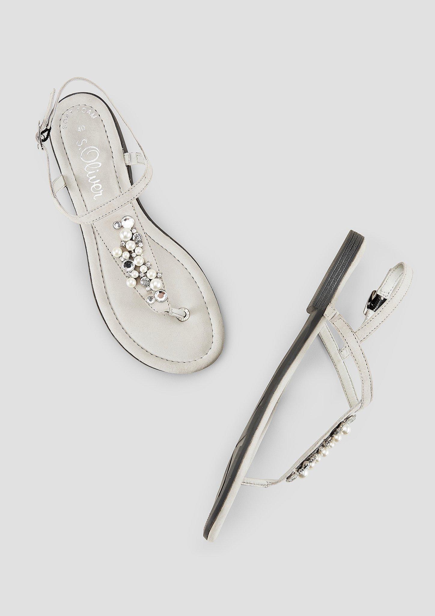 Velourleder-Sandalen in 210