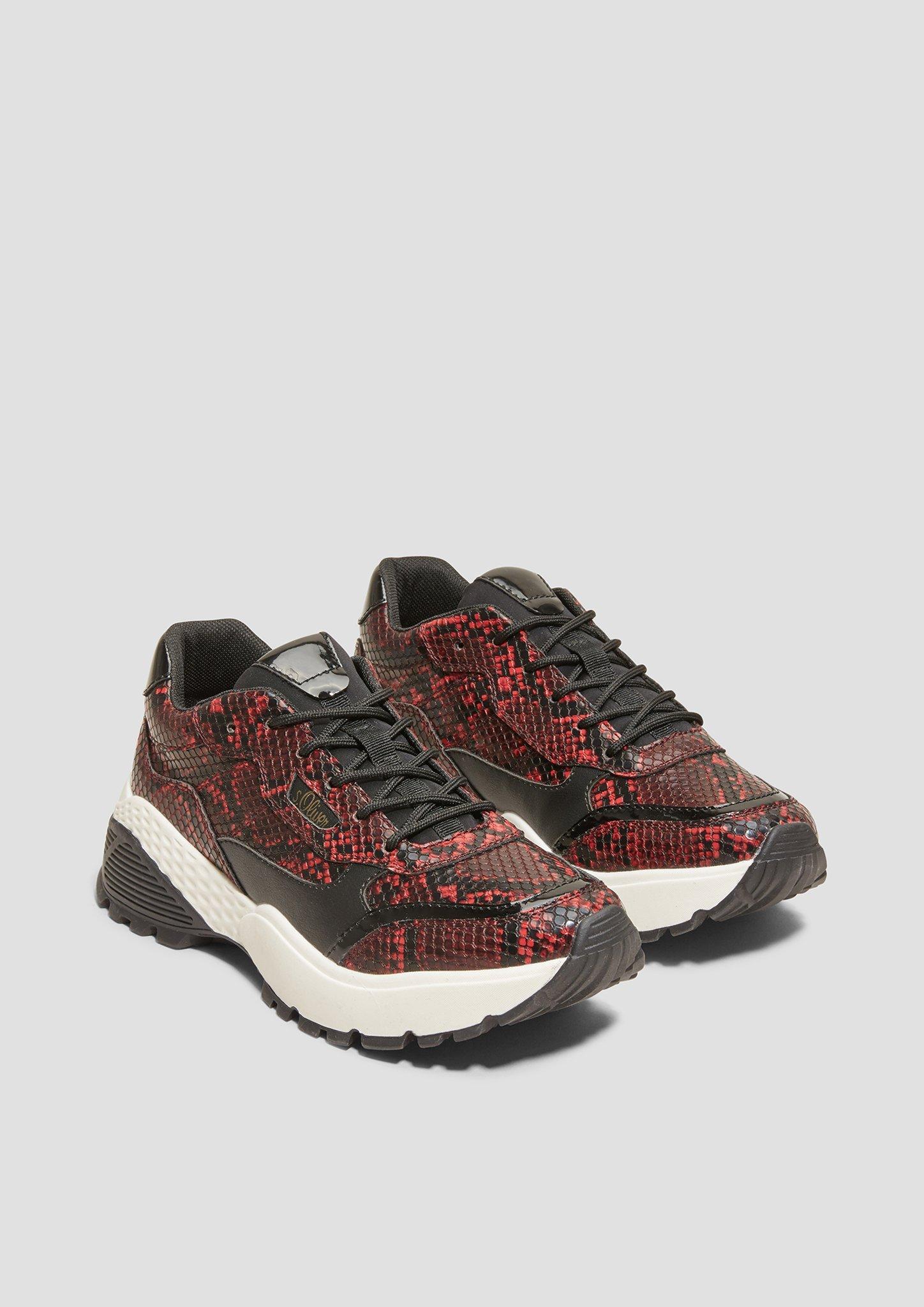 Damen Chunky Sneaker im Materialmix in  von s.Oliver