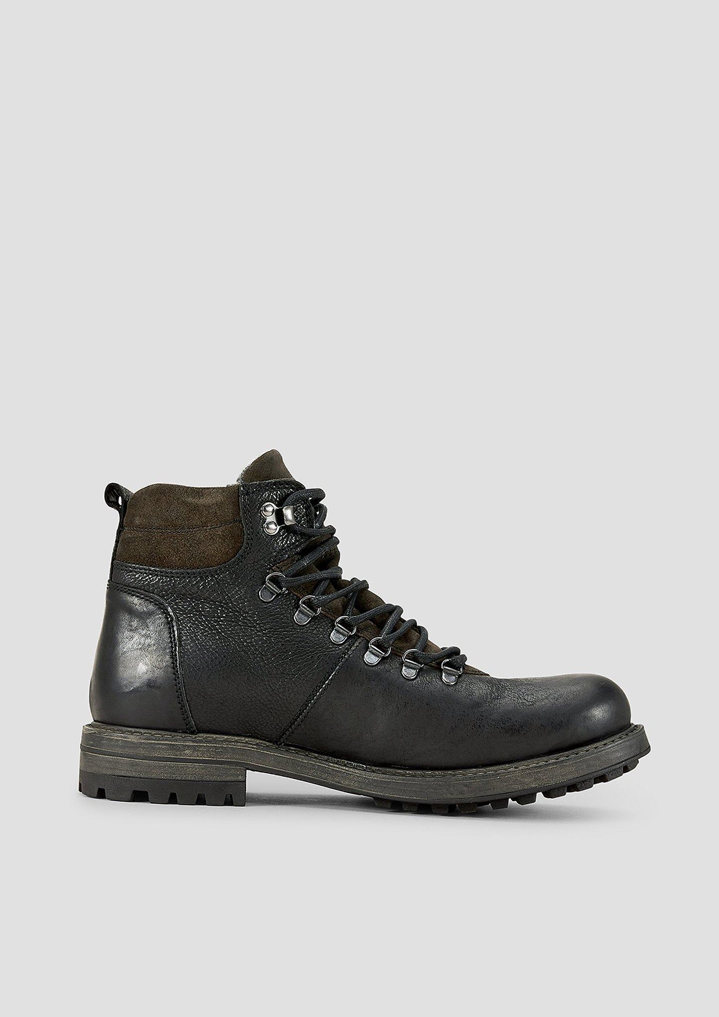 Herren Lederboots in schwarz von s.Oliver