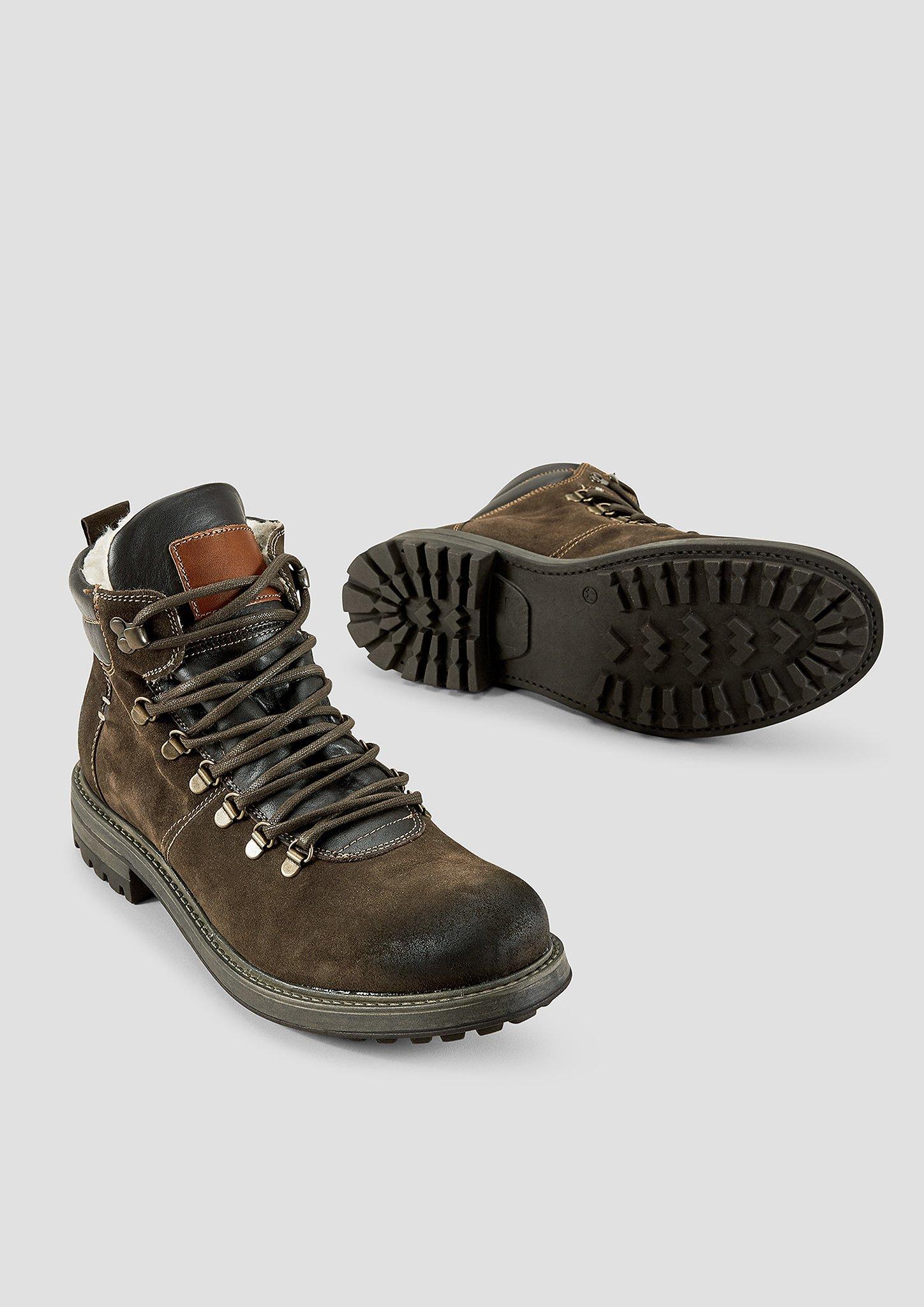 Herren Lederboots in braun von s.Oliver