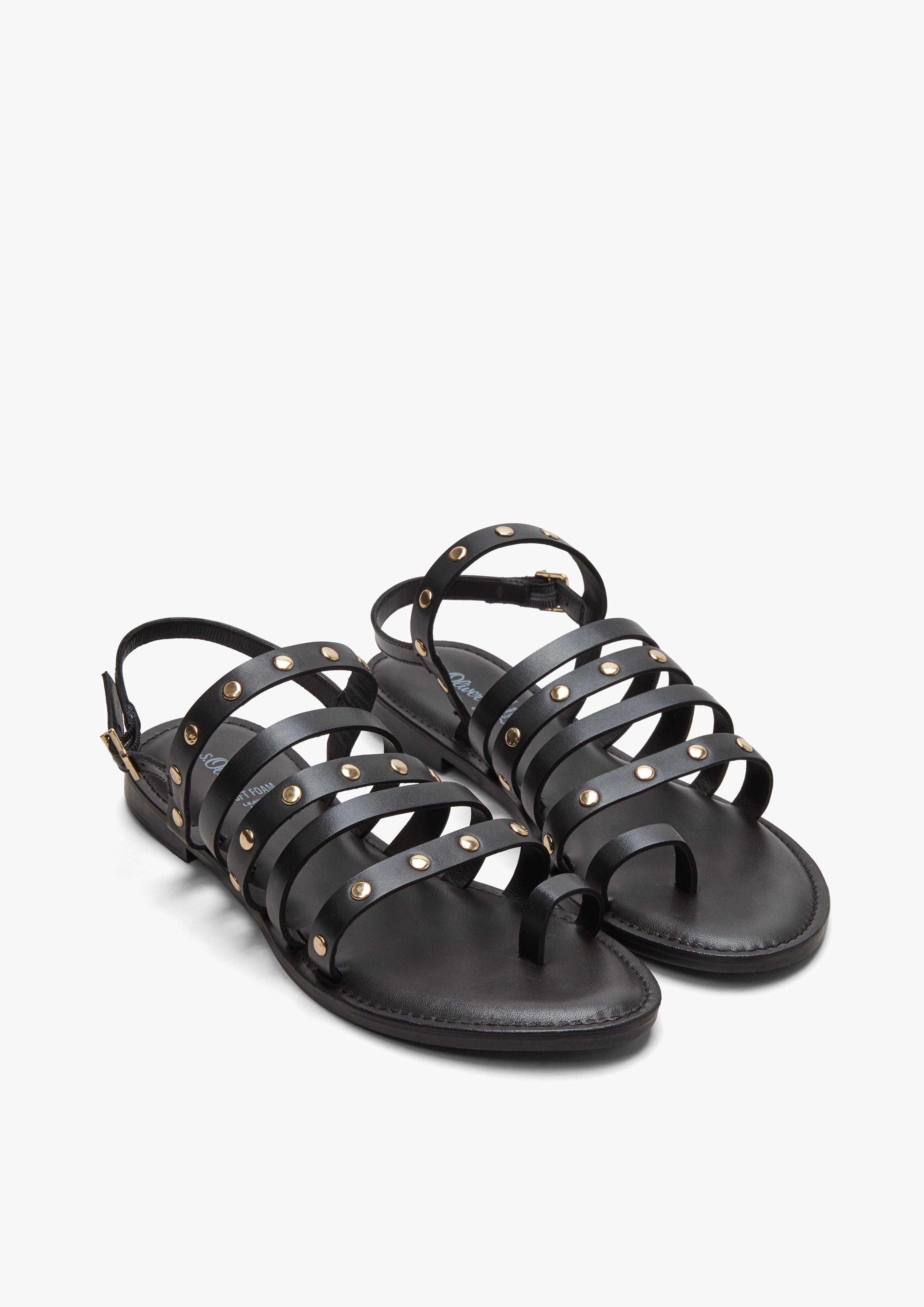 S.Oliver Riemchen-Sandalen aus Echtleder