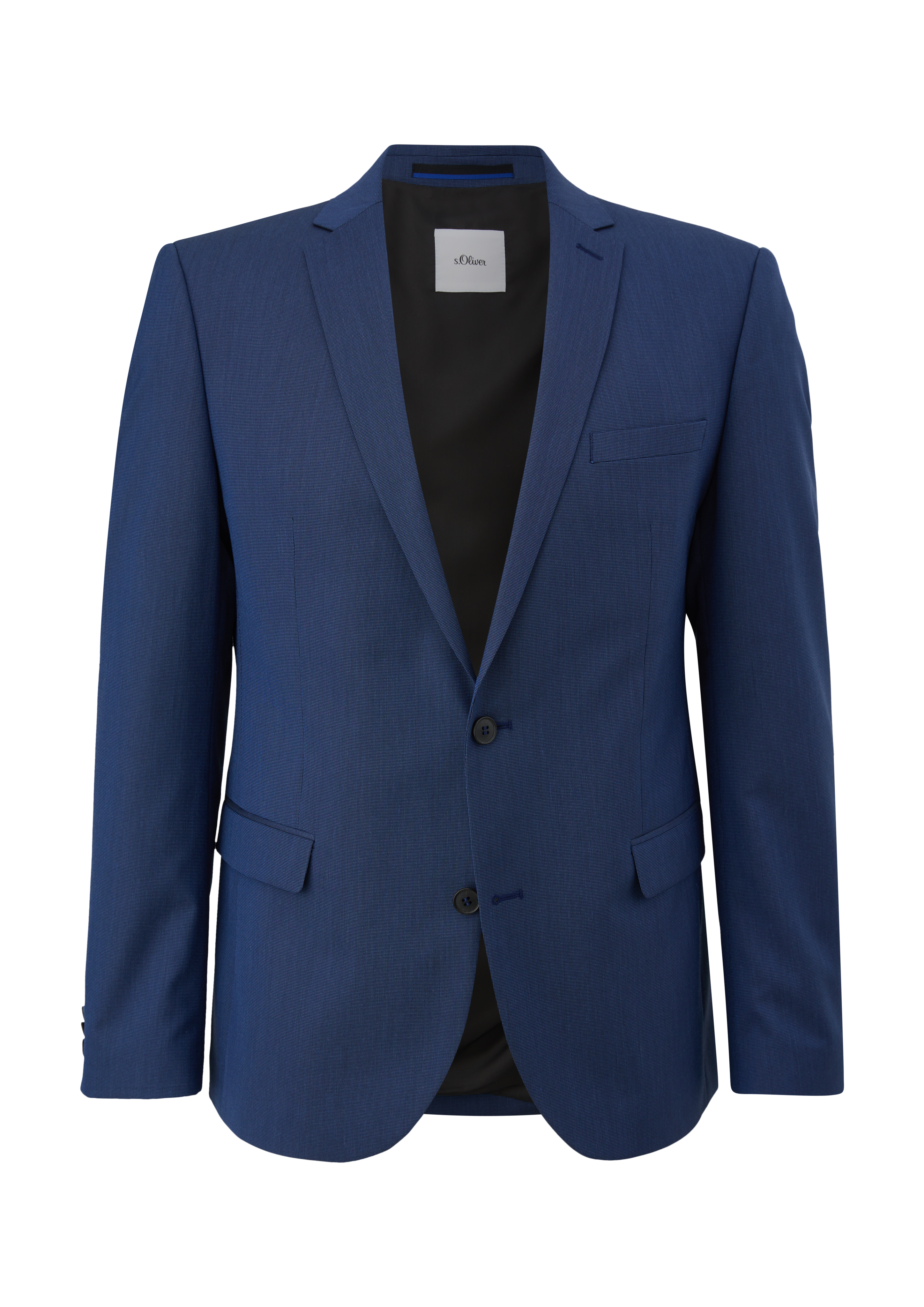 s.Oliver - Slim Fit: Stretch-Sakko, Herren, blau