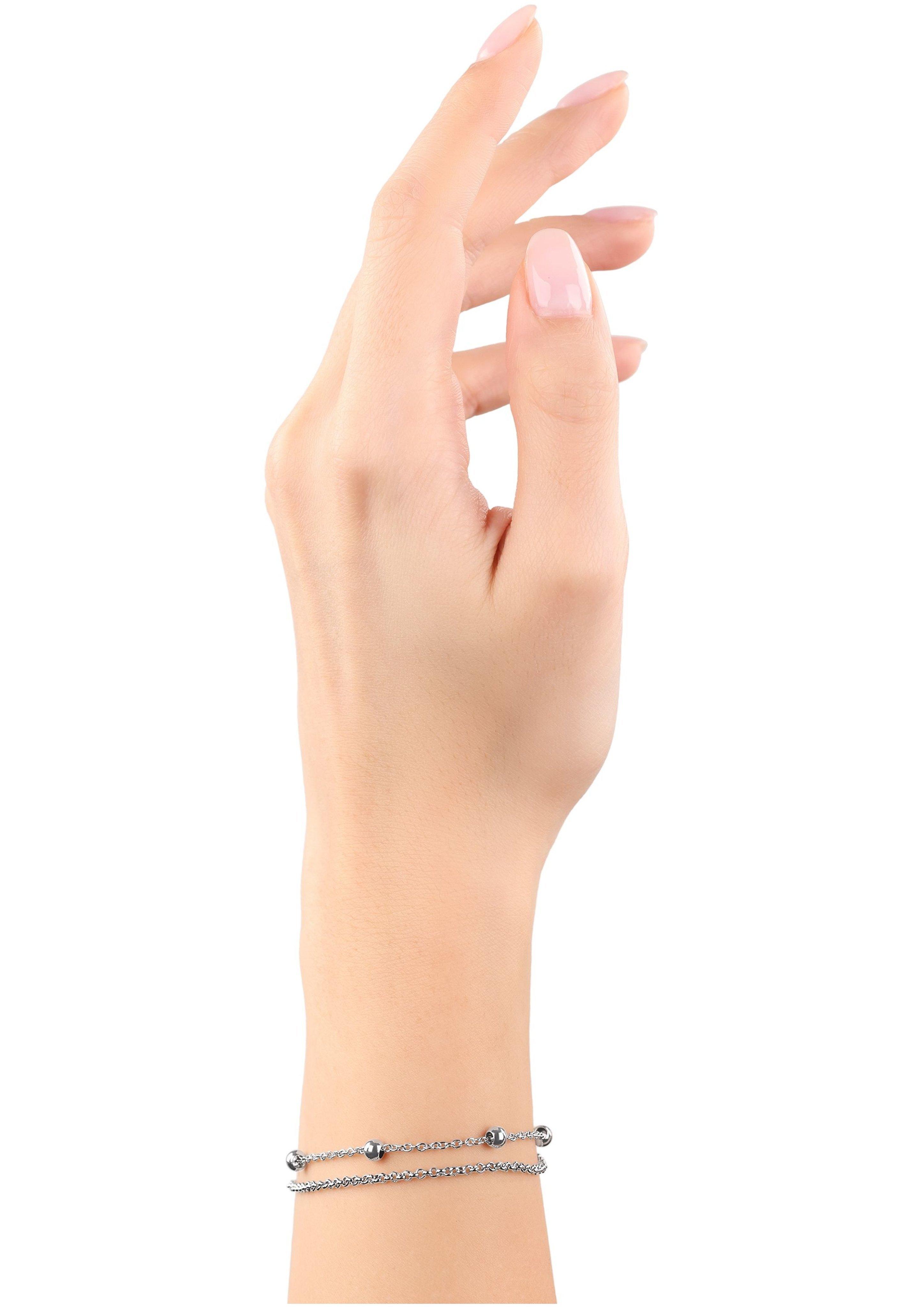 s.Oliver Armband 'Kugeldesign' aus Edelstahl