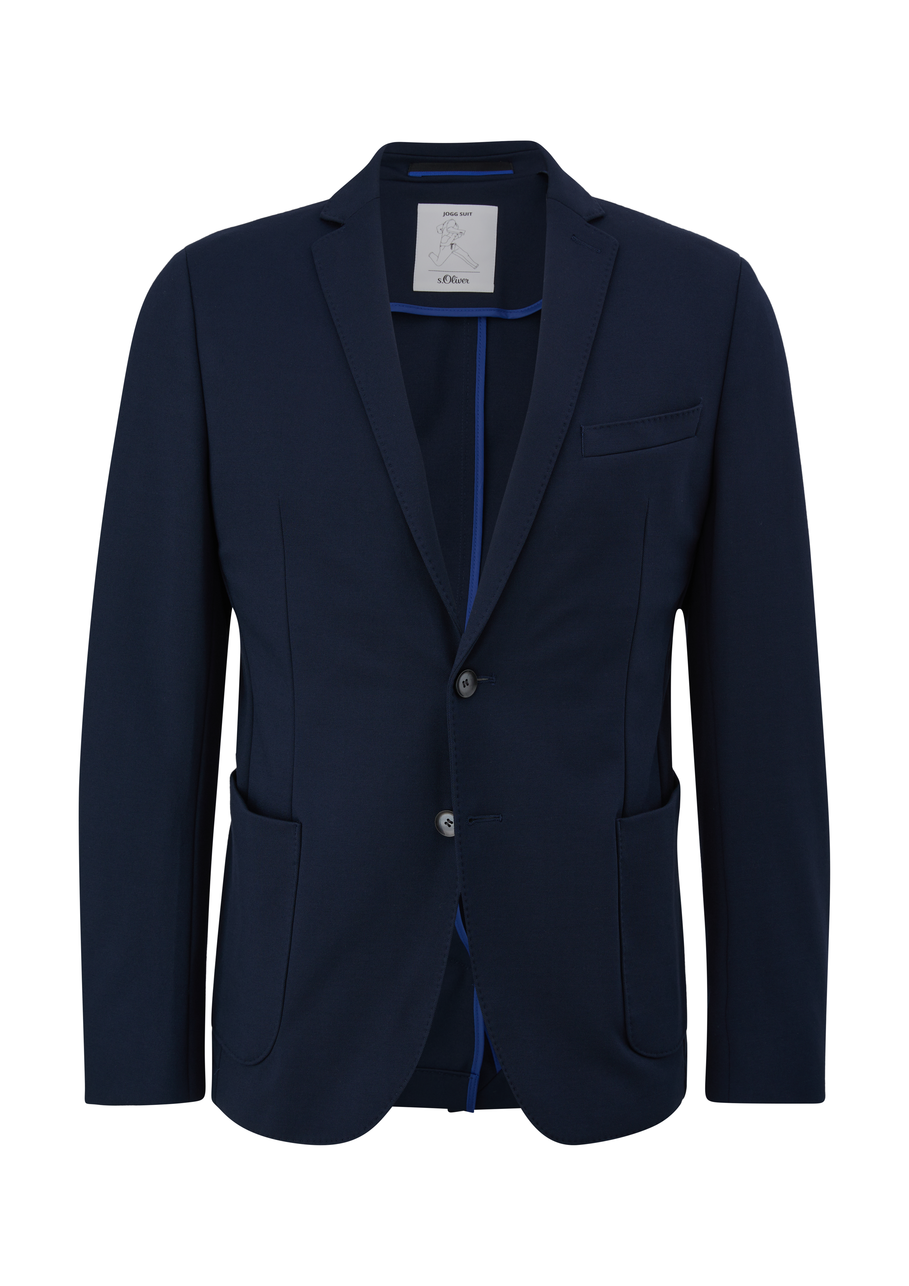 s.Oliver - Slim: Jogg Suit-Sakko, Herren, blau