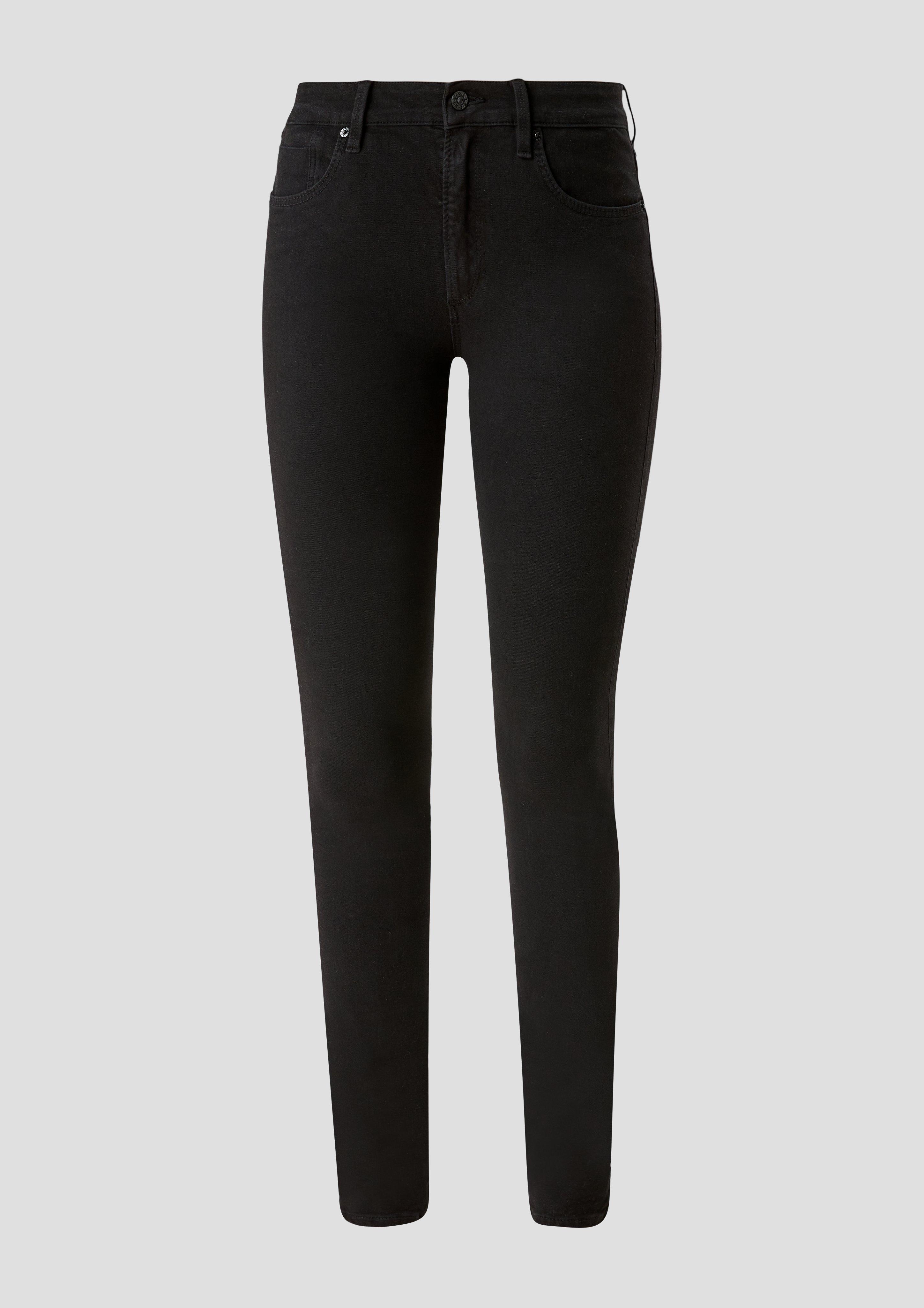 s.Oliver - Jeans Izabell / Skinny Fit / Mid Rise / Skinny Leg, Damen, schwarz
