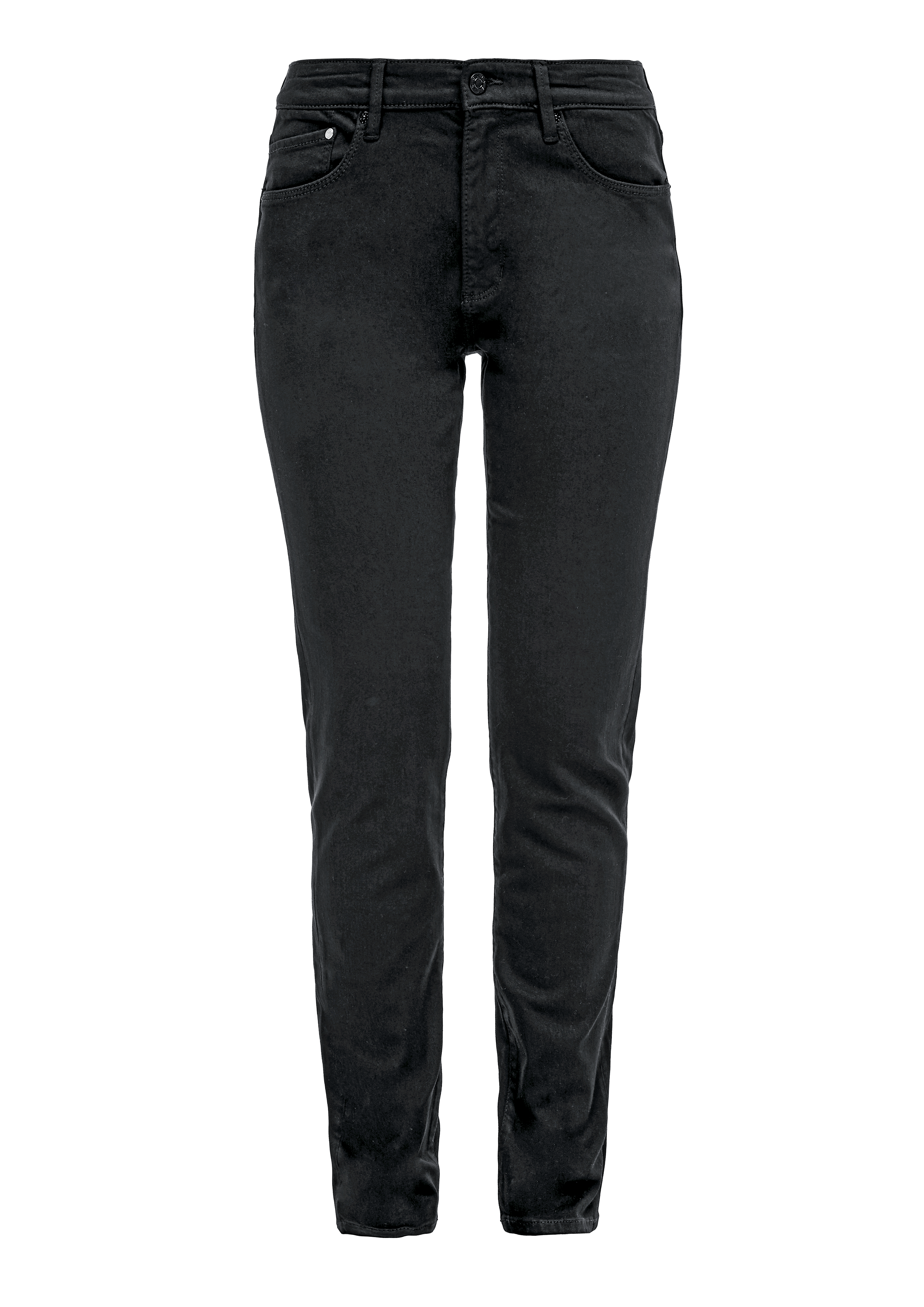 s.Oliver - Jeans Betsy / Slim Fit / Mid Rise / Slim Leg, Damen, schwarz