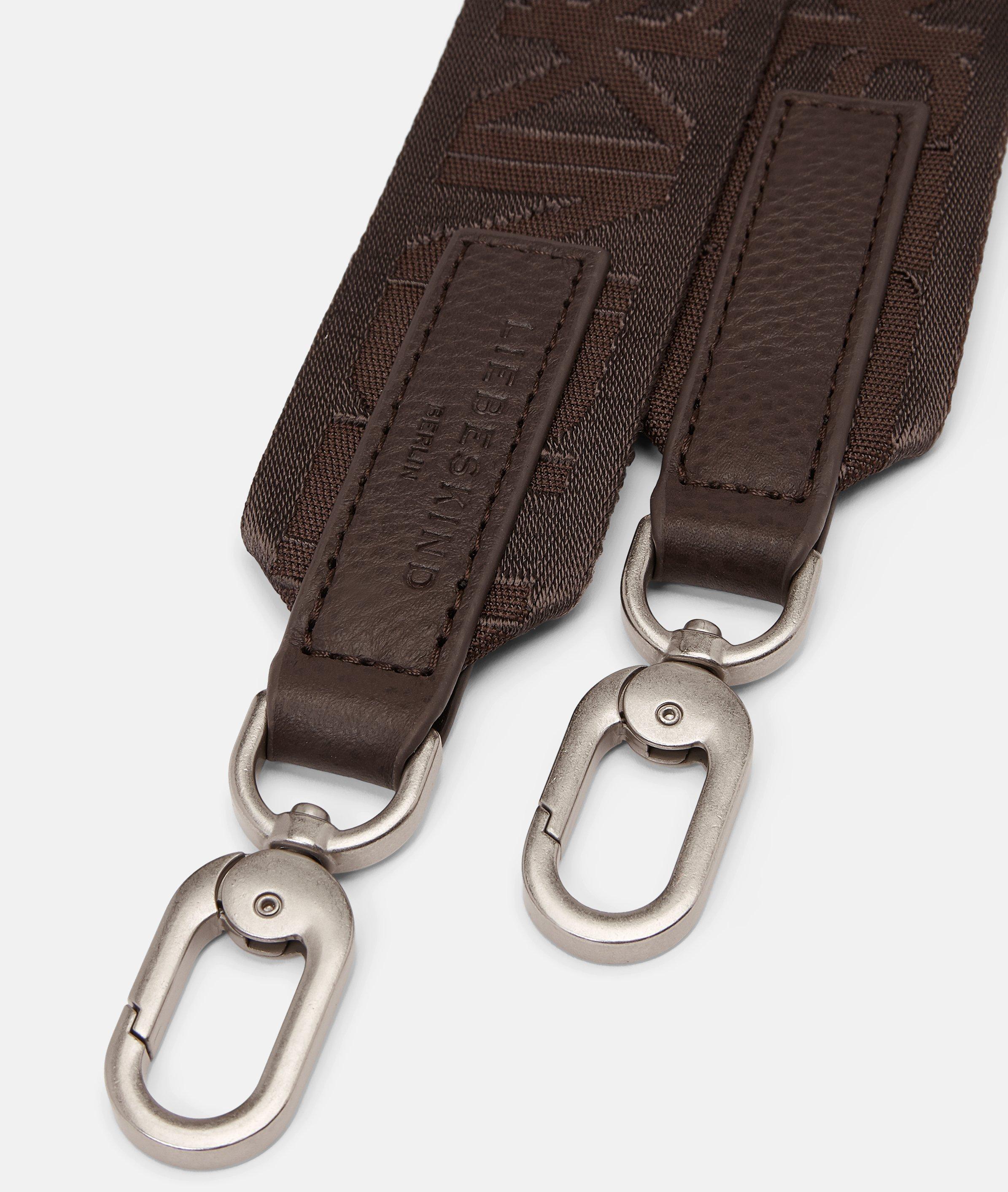 Webbing Logo Strap in braun