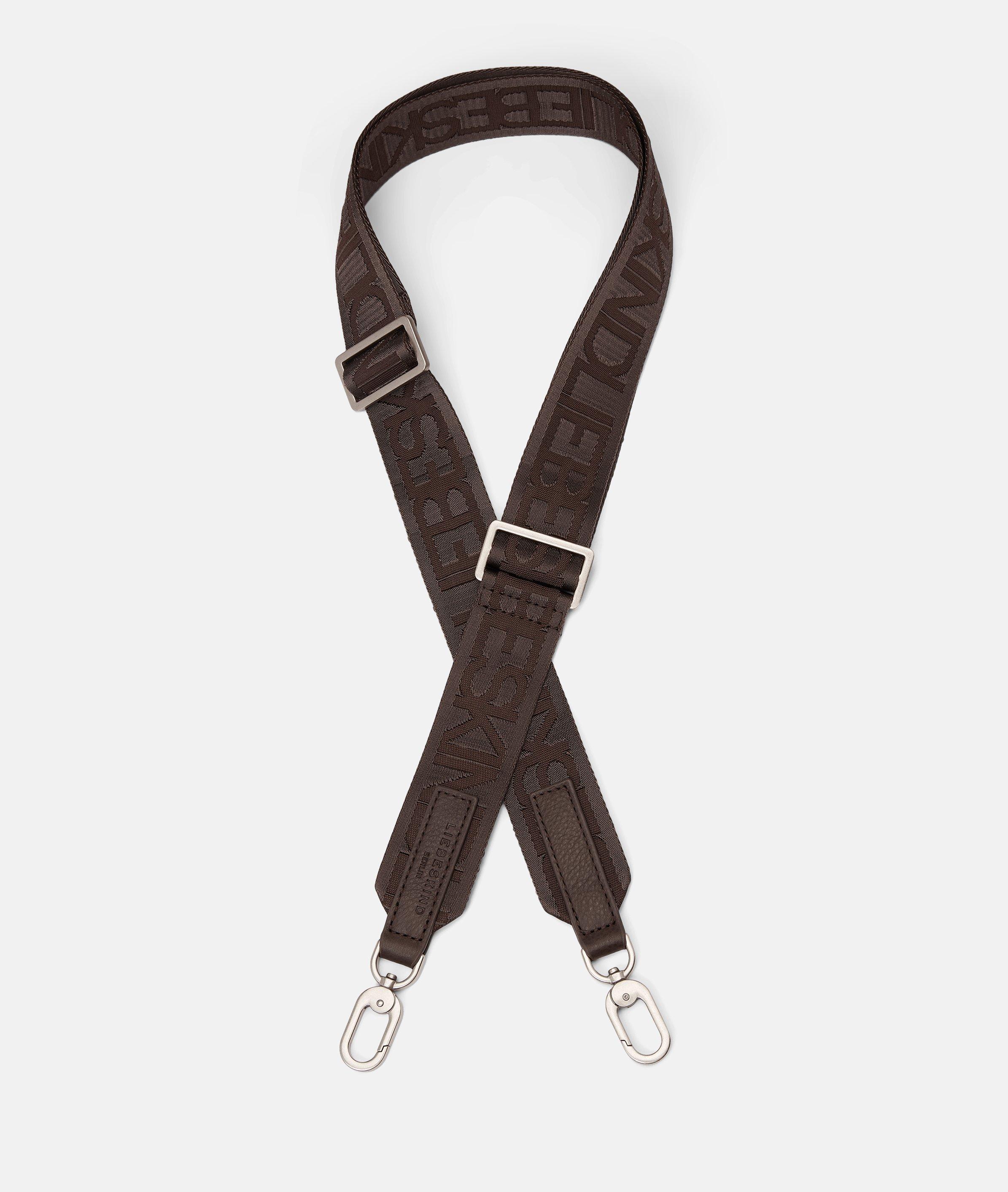 Webbing Logo Strap in braun