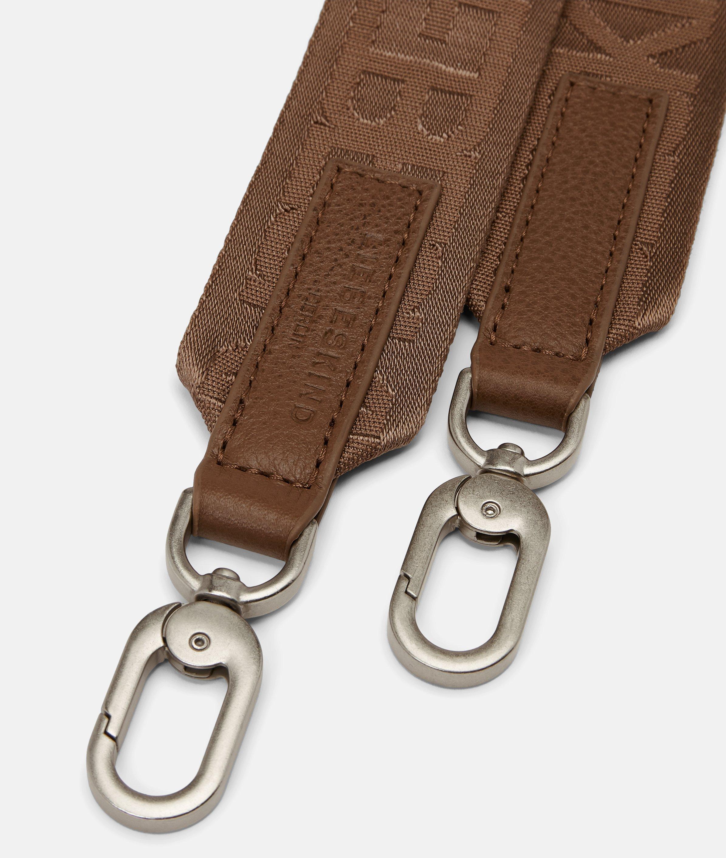 Webbing Logo Strap in braun