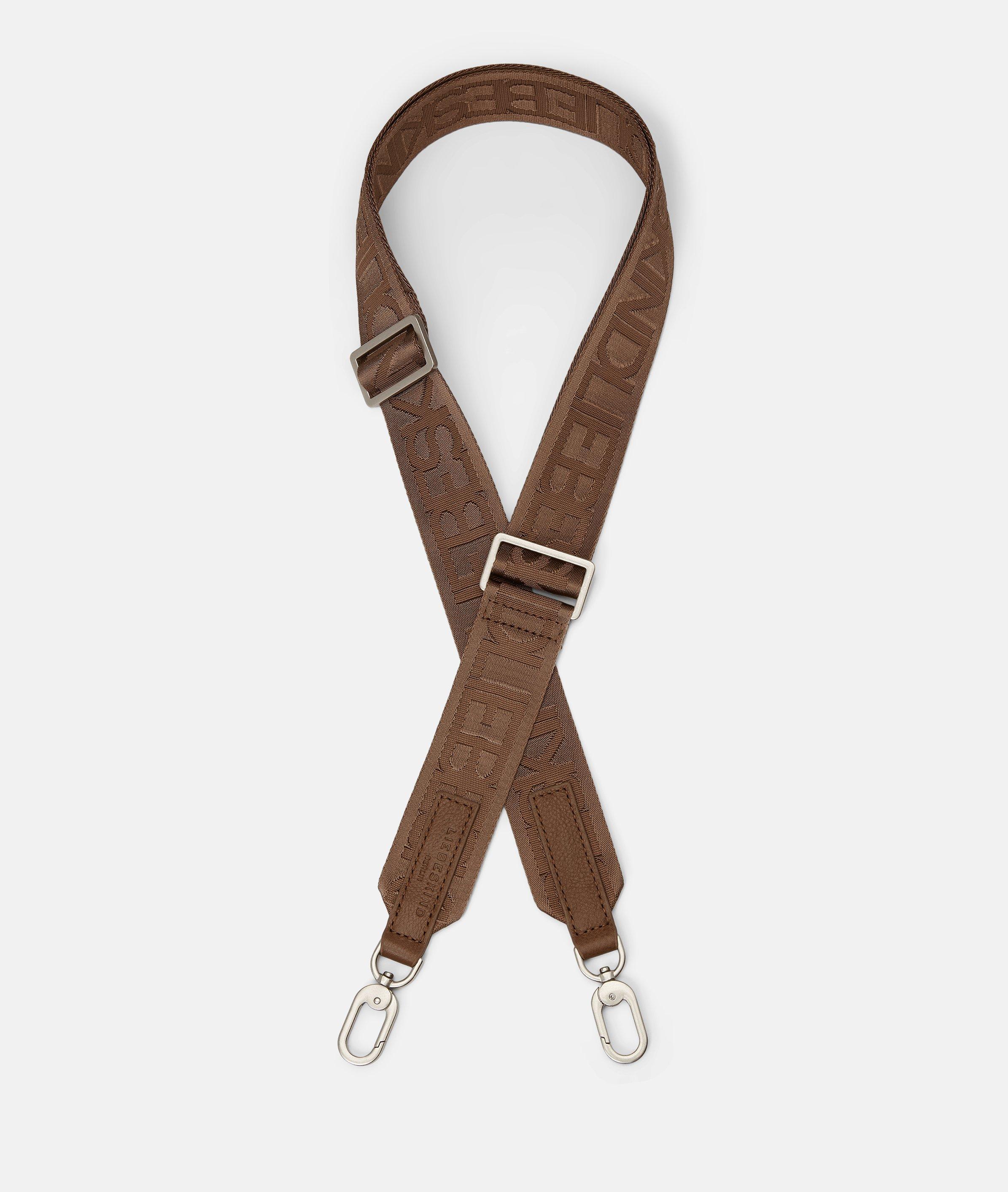 Webbing Logo Strap in braun