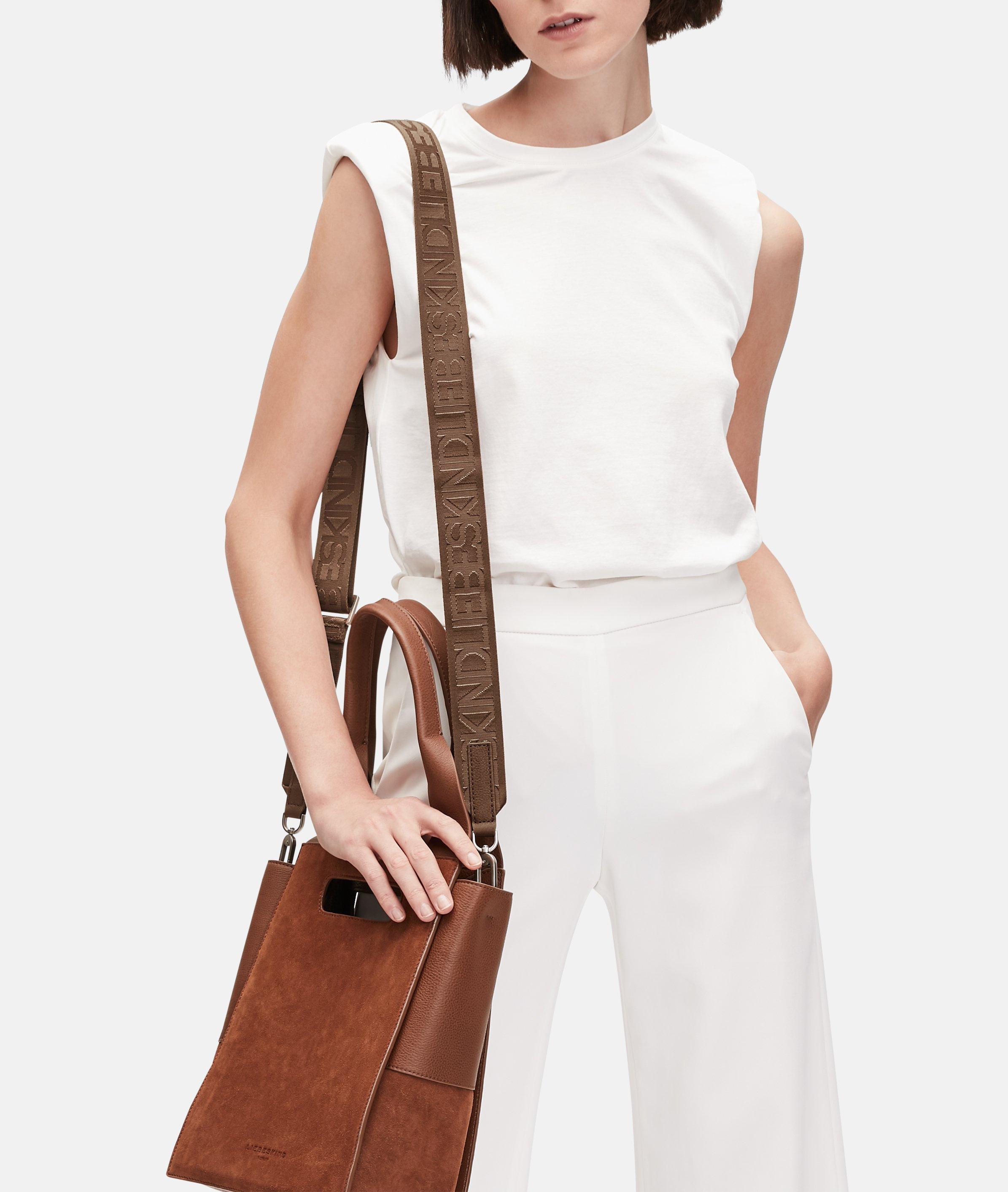 Webbing Logo Strap in braun