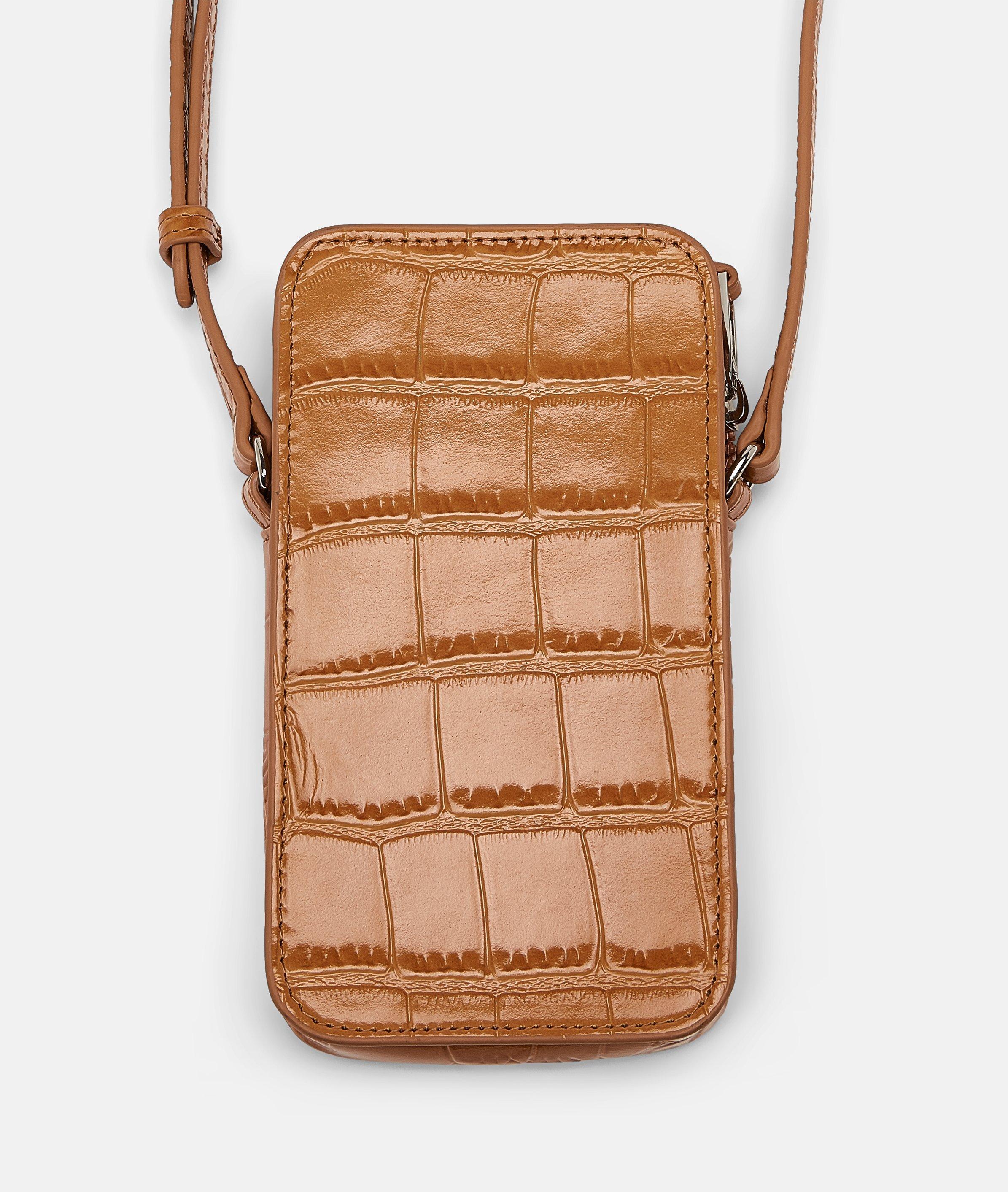 Jodie Kroko Mobile Pouch in braun