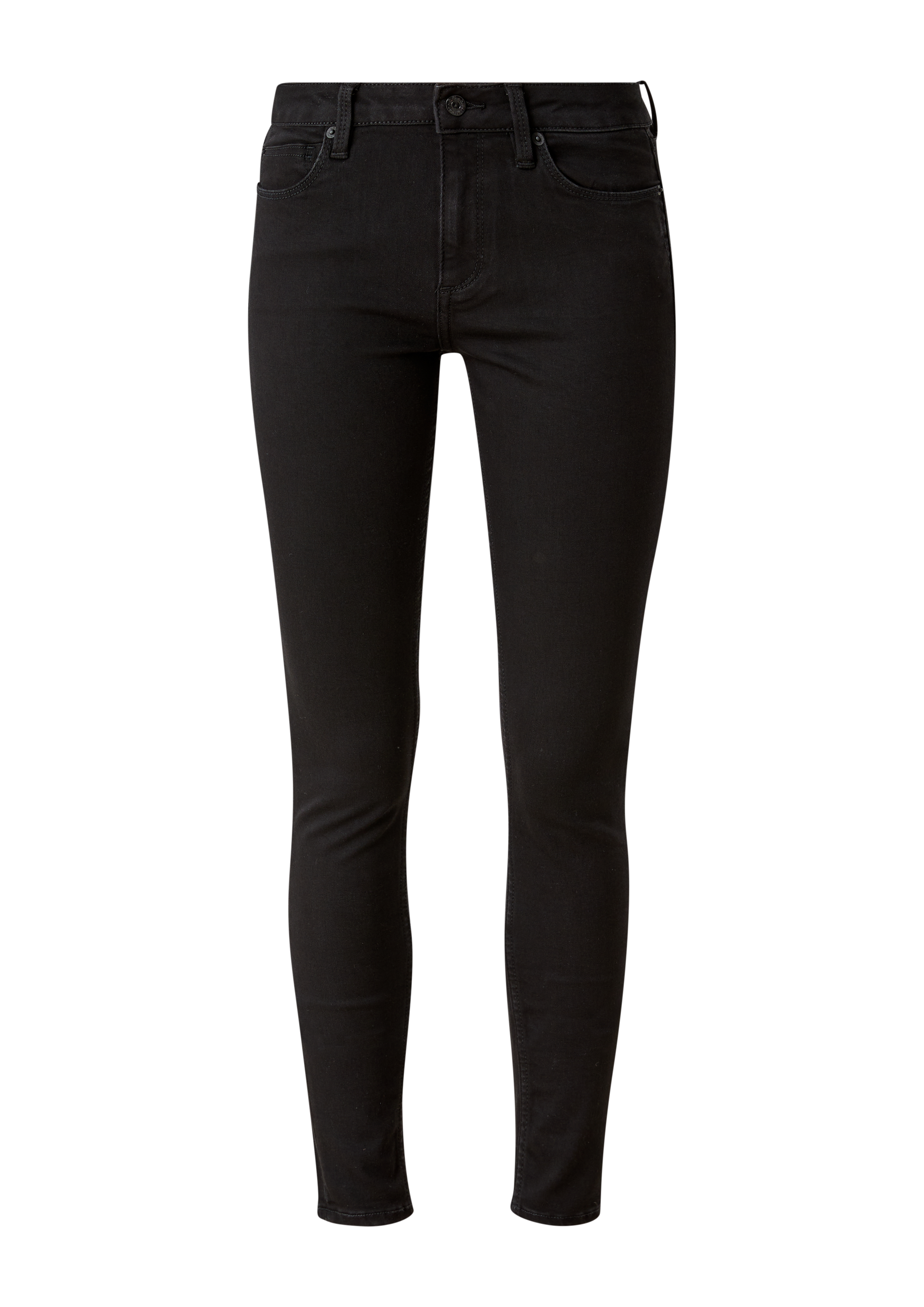 QS - Jeans Sadie / Skinny Fit / Mid Rise / Skinny Leg, Damen, schwarz