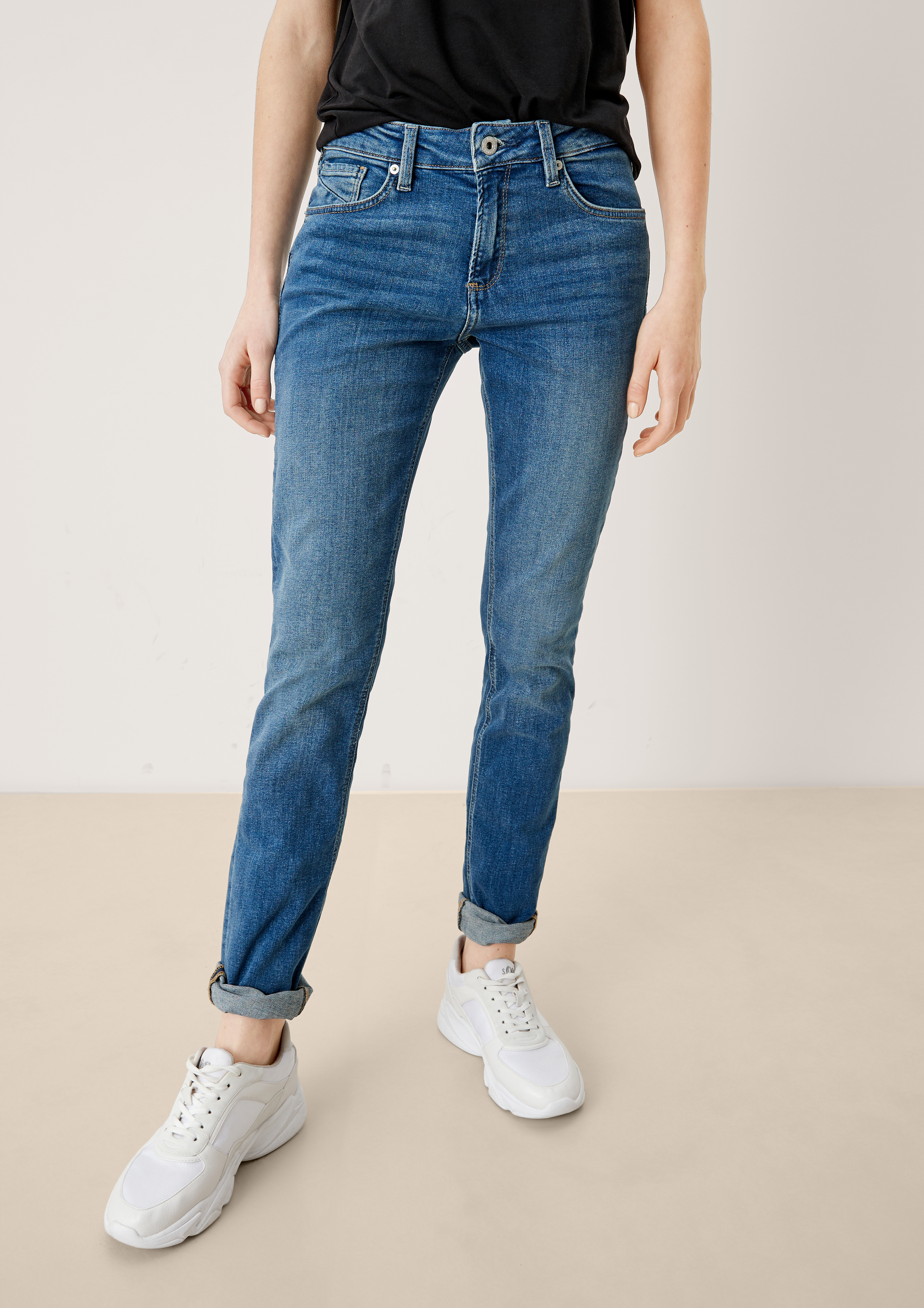 Jeans Catie / Slim Fit / Mid Rise / Slim Leg - blau