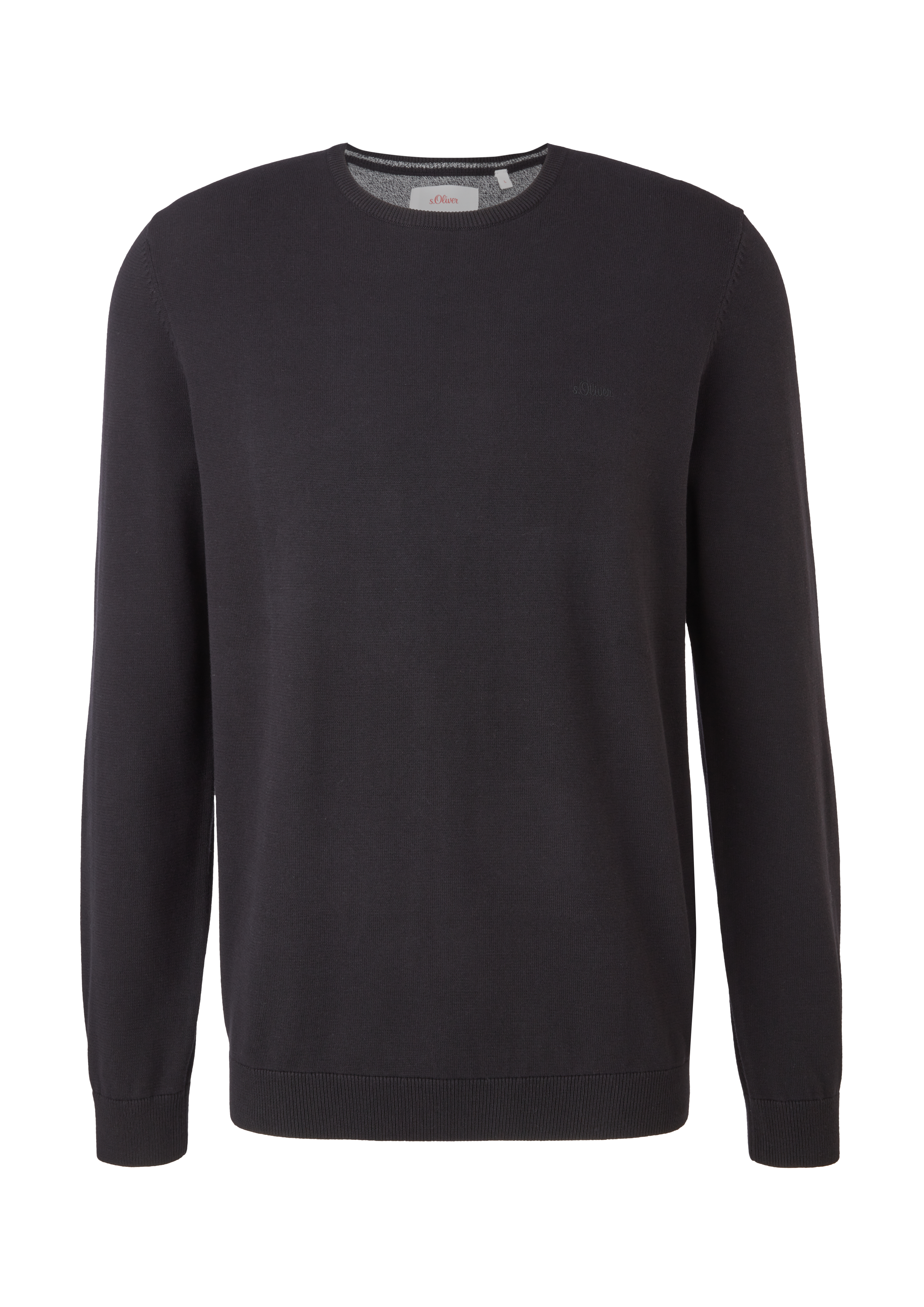 s.Oliver - Pullover aus Feinstrick, Herren, schwarz