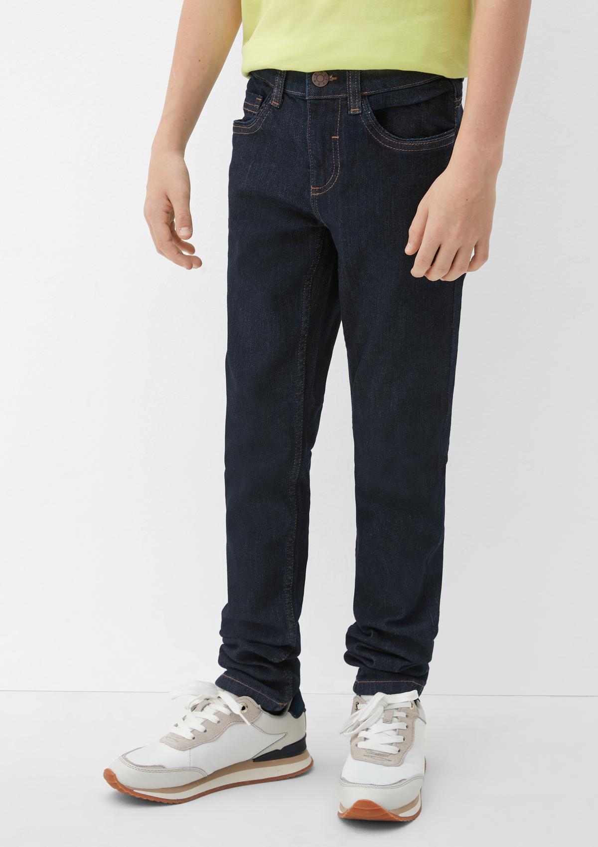 s.Oliver Slim: jeans with a garment wash