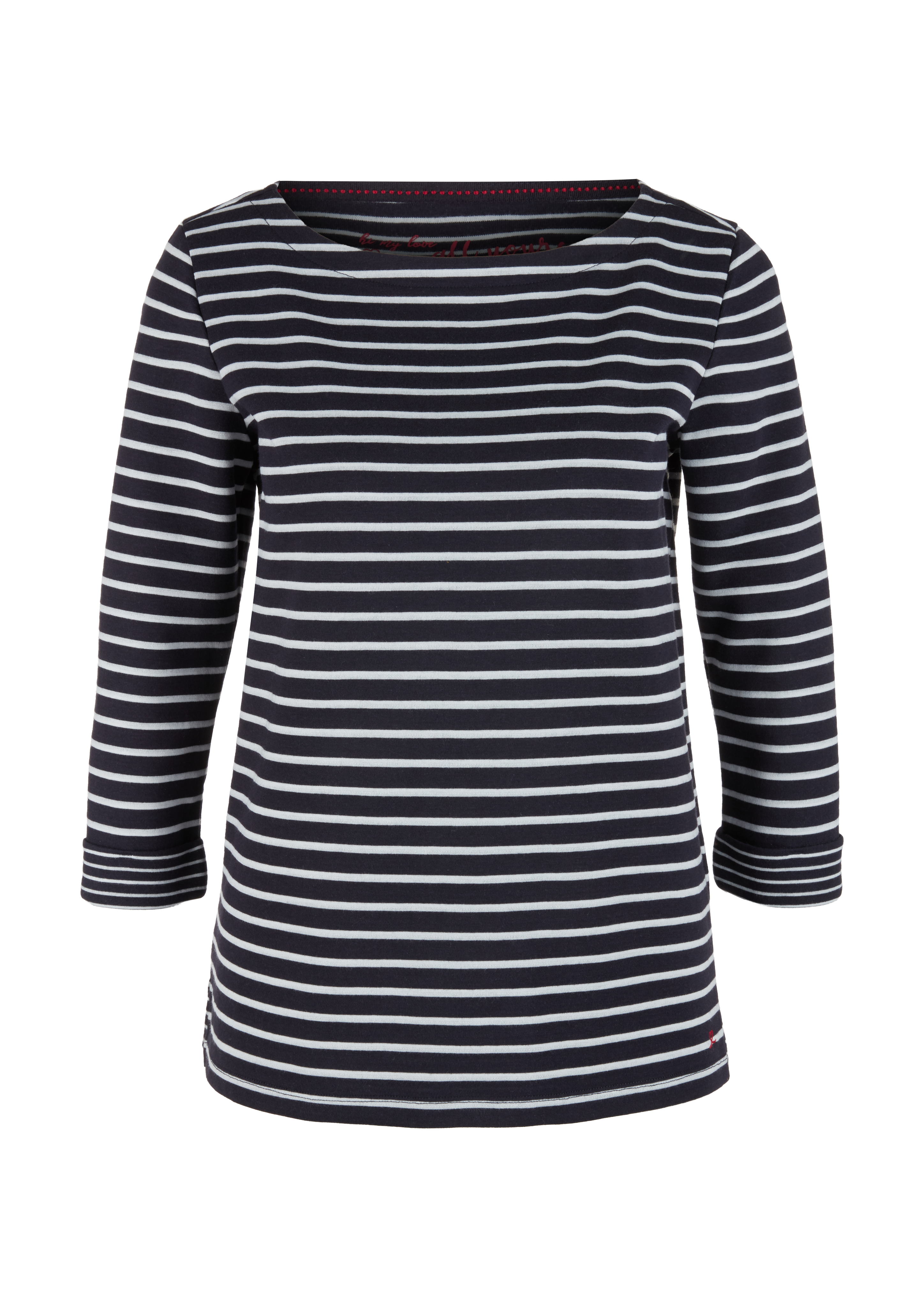 s.Oliver - Shirt mit Ringelmuster, Damen, blau