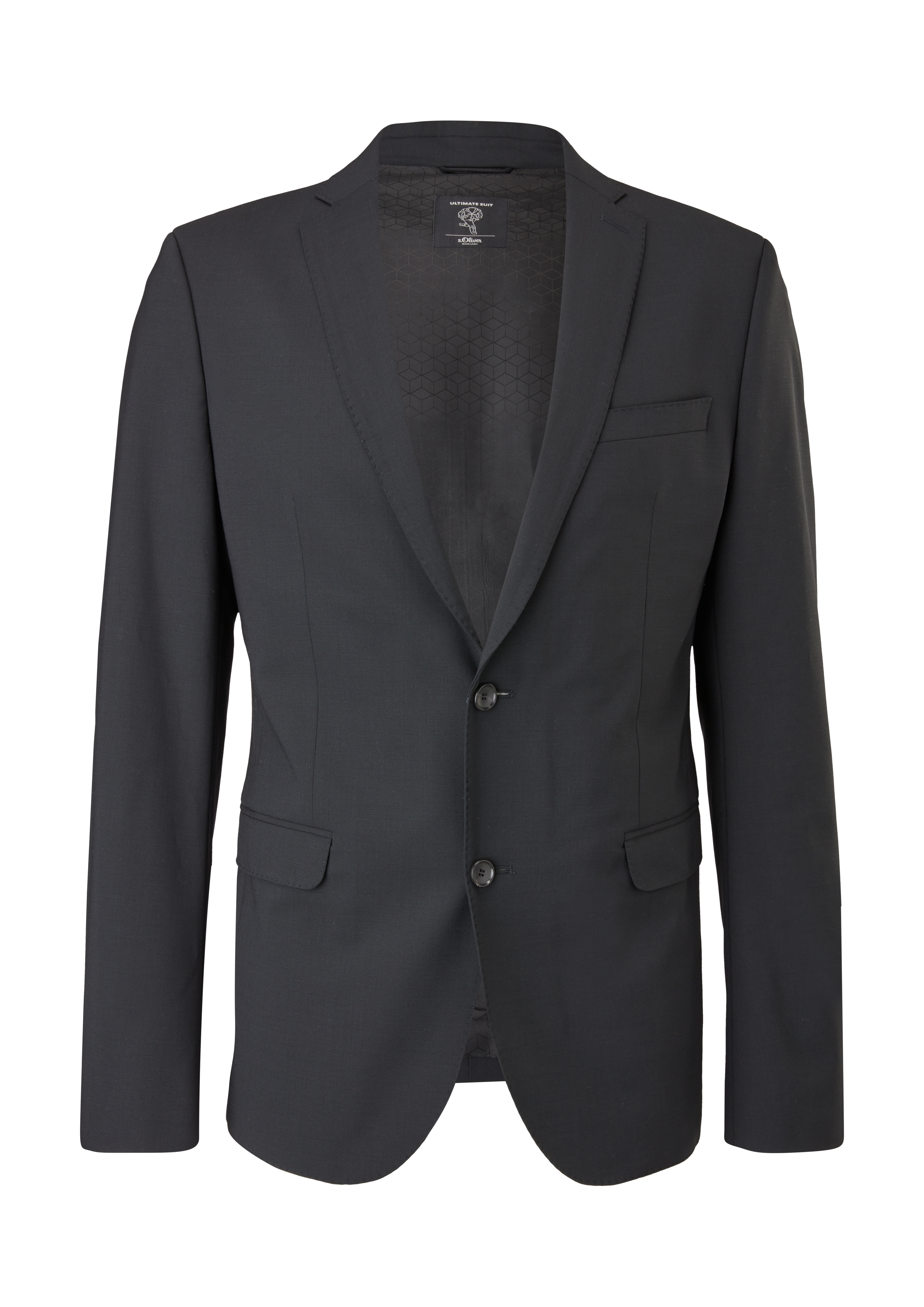 s.Oliver - Slim Fit: Sakko mit Hyperstretch, Herren, schwarz