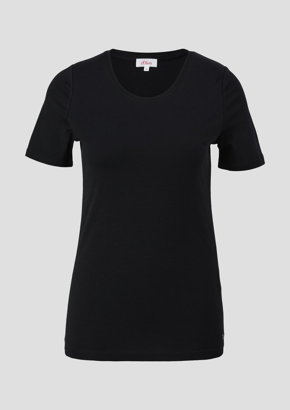 s.Oliver Jersey top with a round neckline