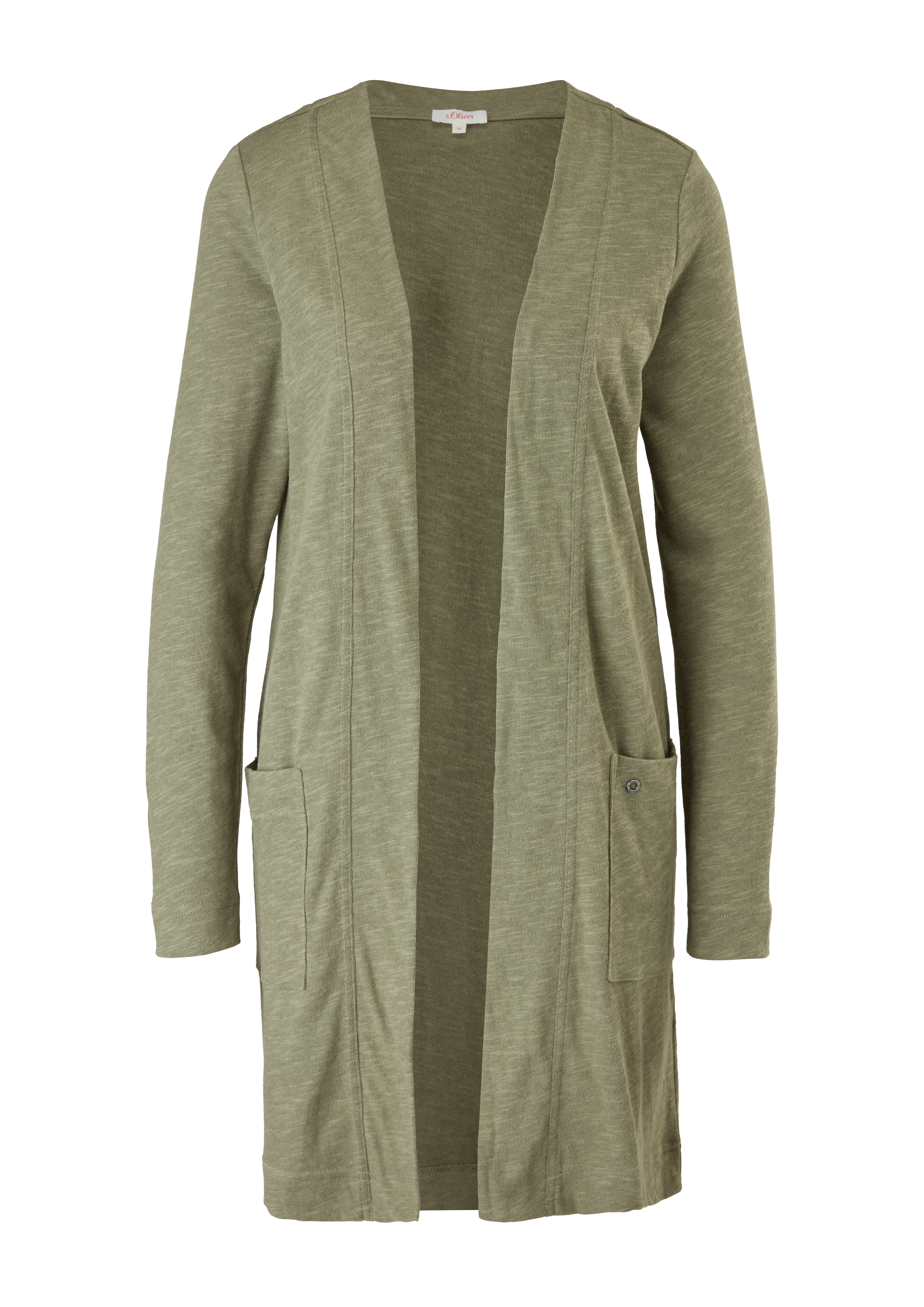 s.Oliver - Weicher Cardigan aus Jersey, Damen, Grün