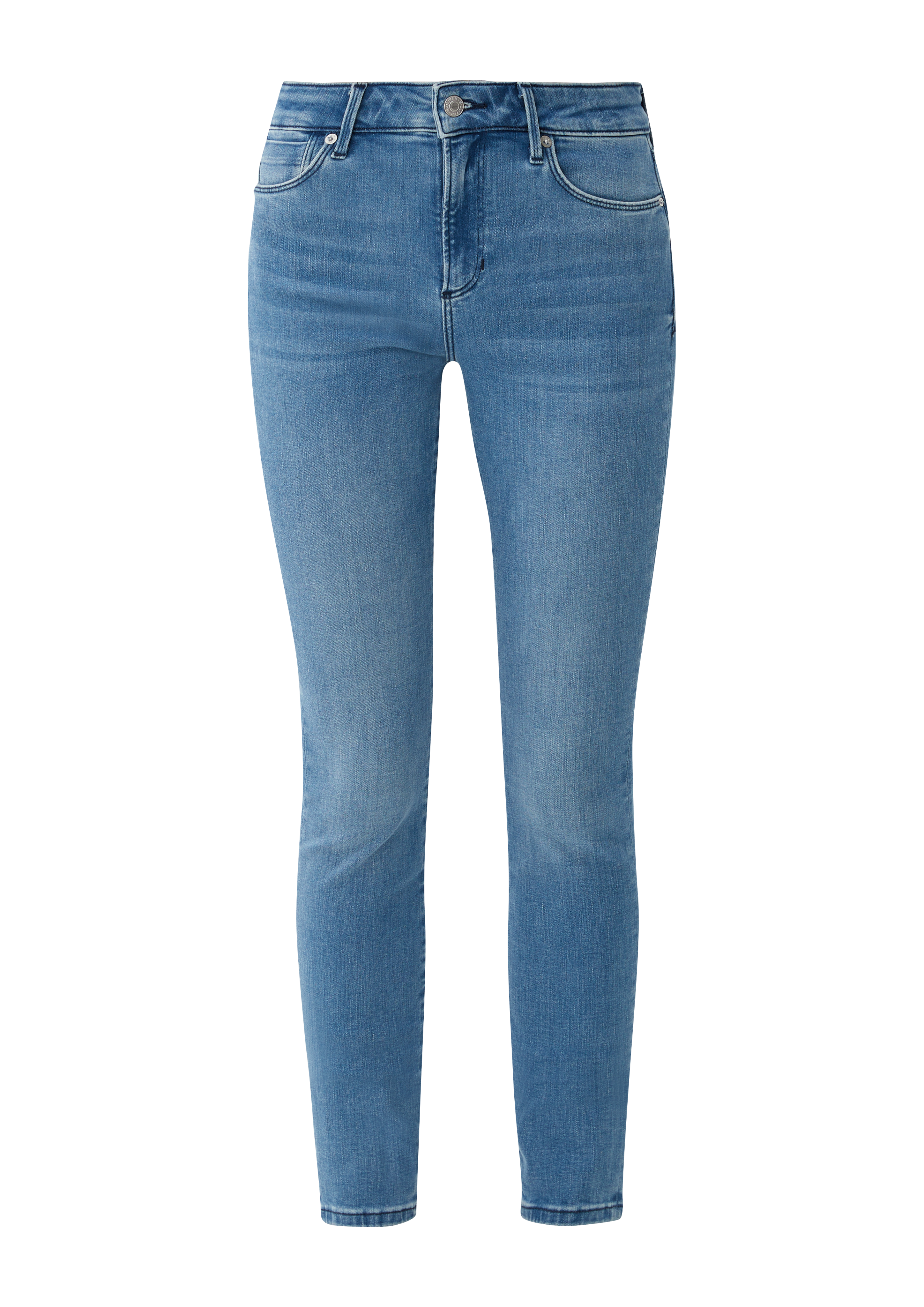 s.Oliver - Jeans Izabell / Skinny Fit / Mid Rise / Skinny Leg, Damen, blau