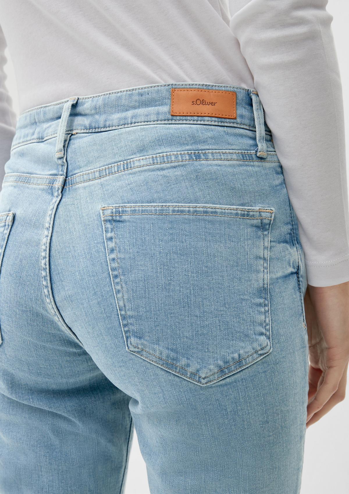s.Oliver Slim: jeans hlače z okrasnimi šivi