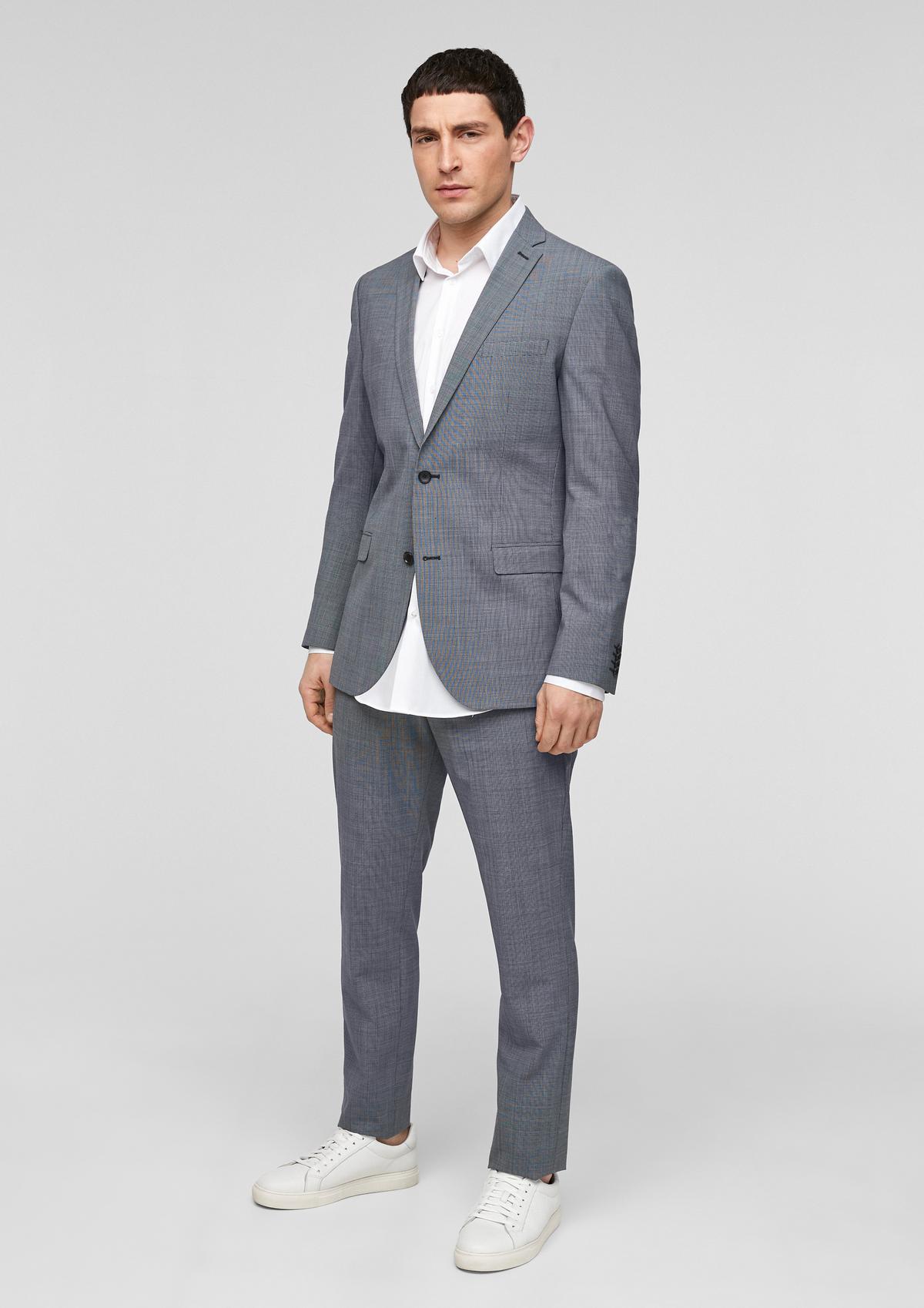 Men's Slim-Fit Stretch Wool Blend Suit Jacket