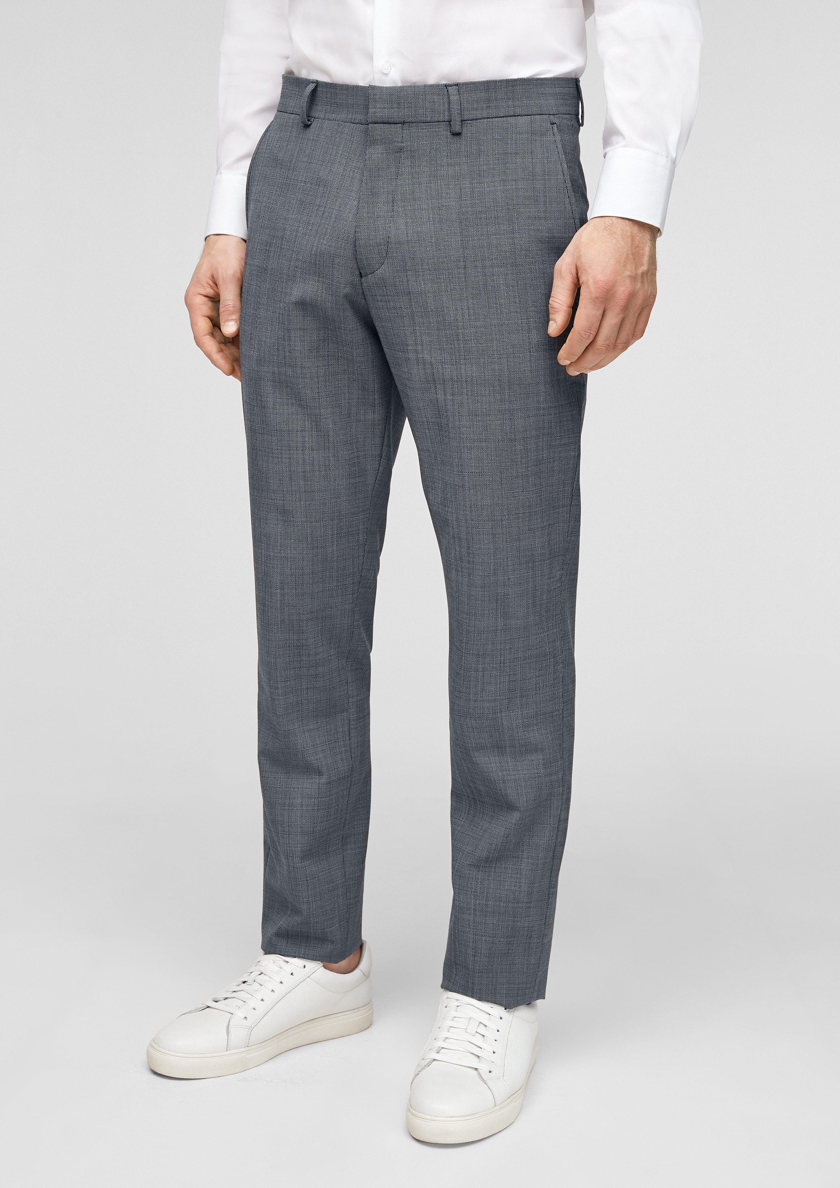 SLIM FIT WOOL TROUSERS