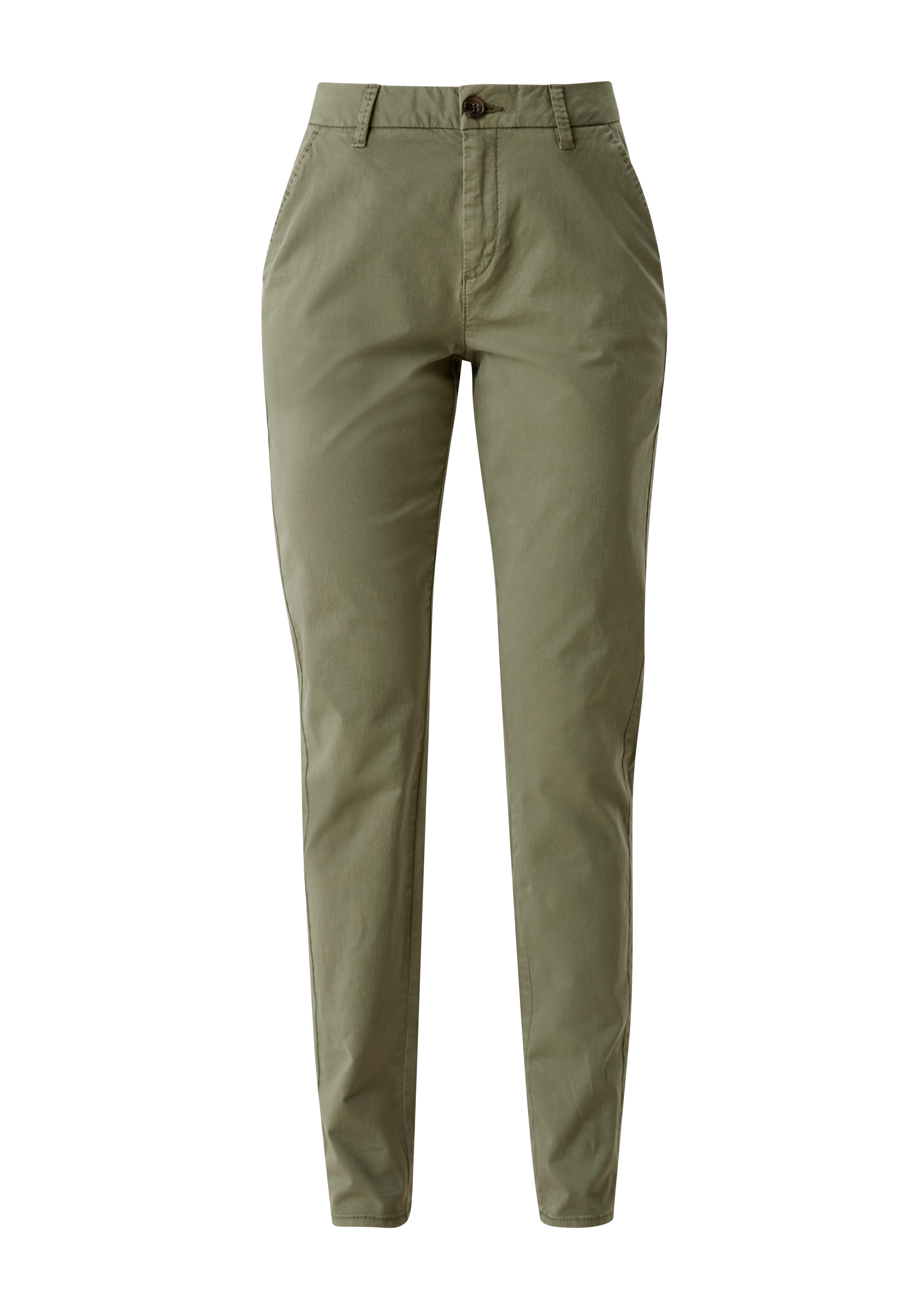 s.Oliver - Regular Fit: Stretch-Chino, Damen, Grün