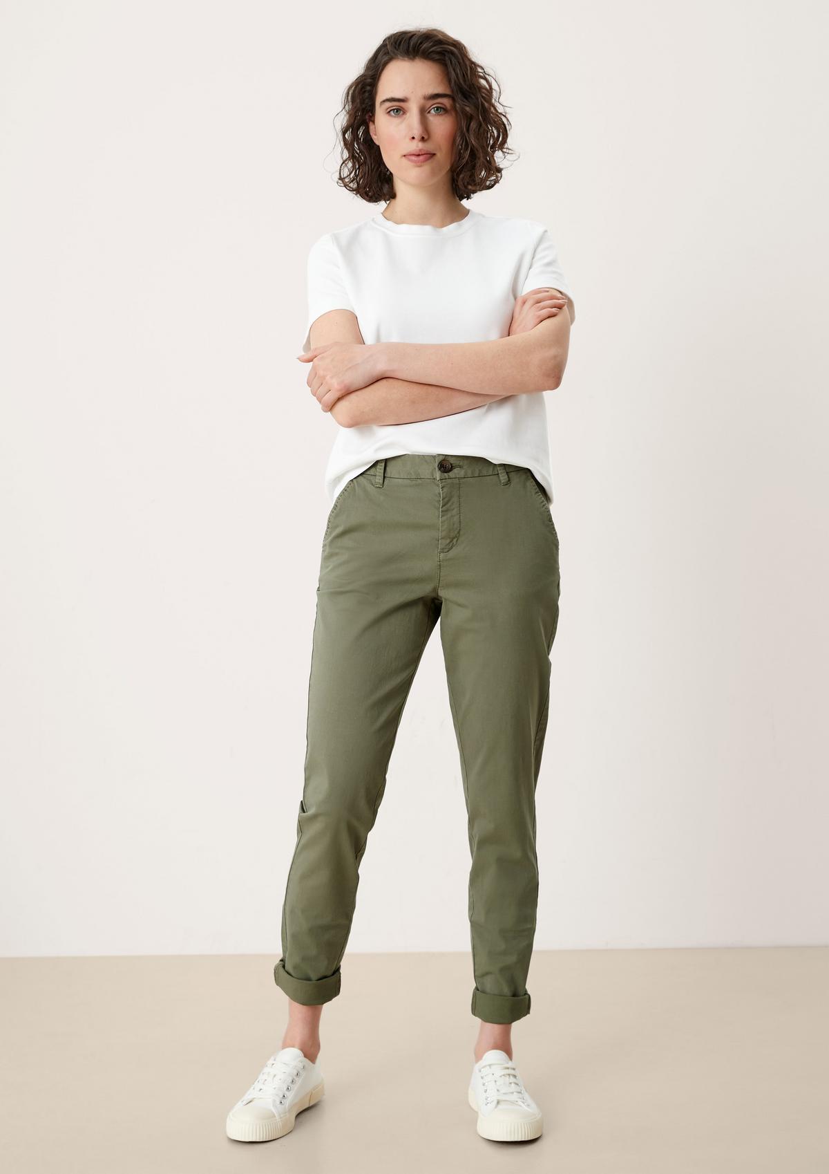 s.Oliver Regular Fit: strečové kalhoty chino