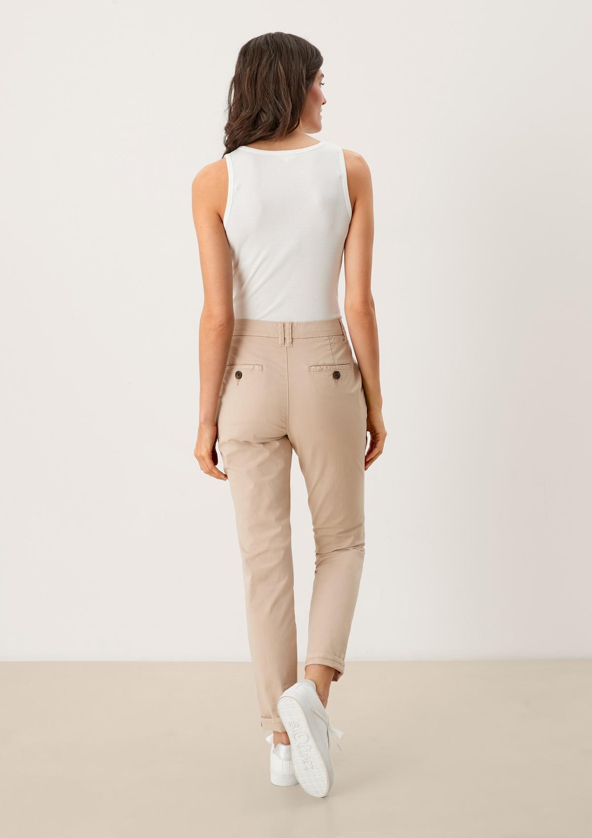 s.Oliver Regular fit: chino met stretch
