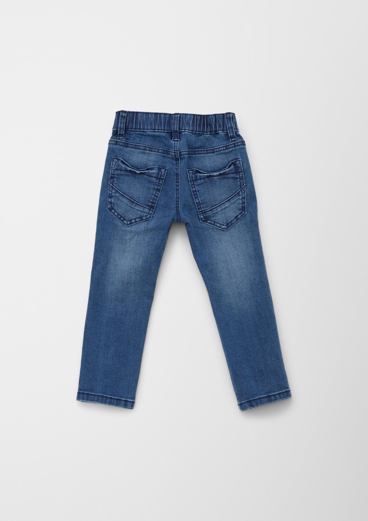s.Oliver Regular: Jeans with an elasticated waistband