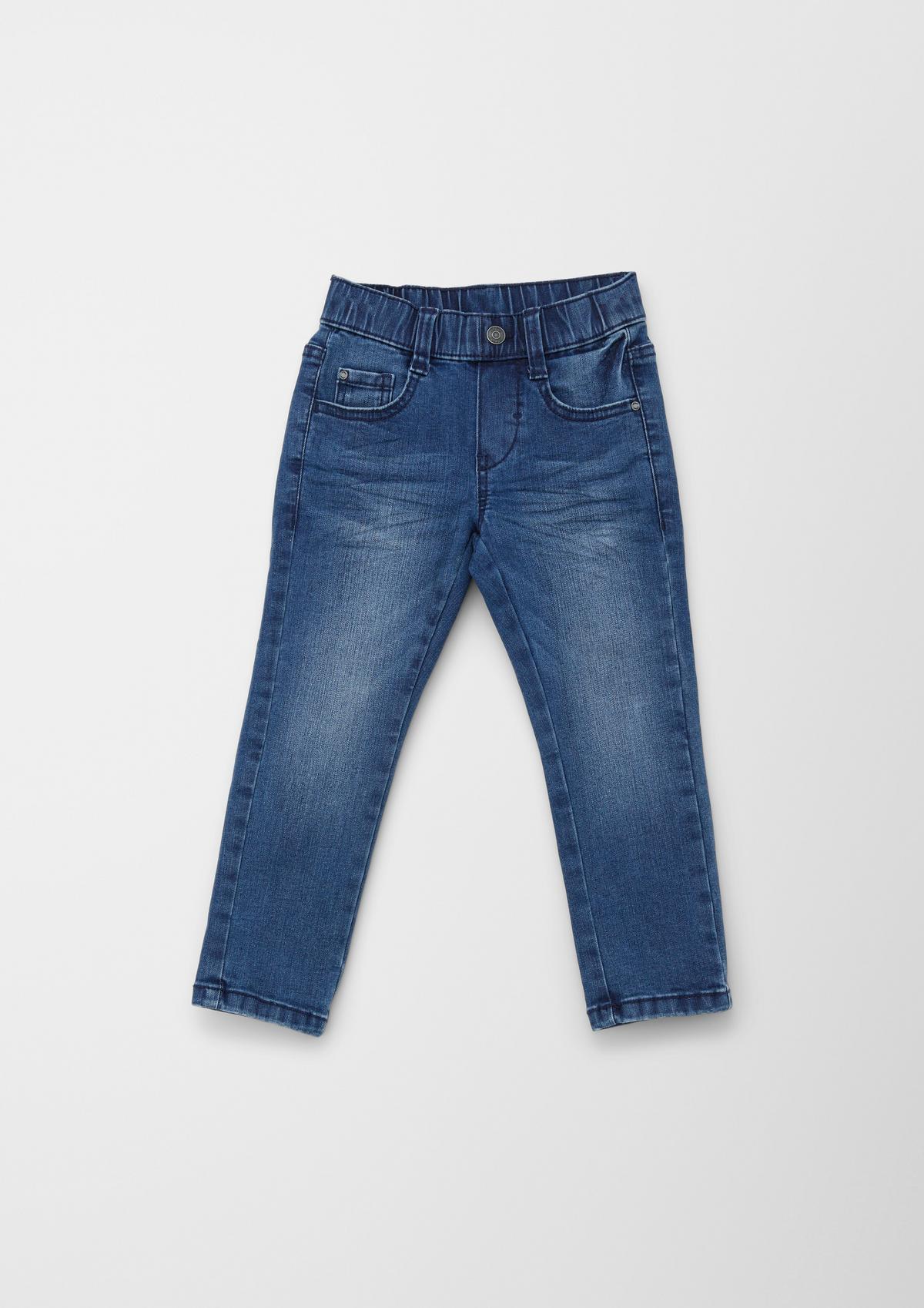 s.Oliver Regular: Jeans with an elasticated waistband