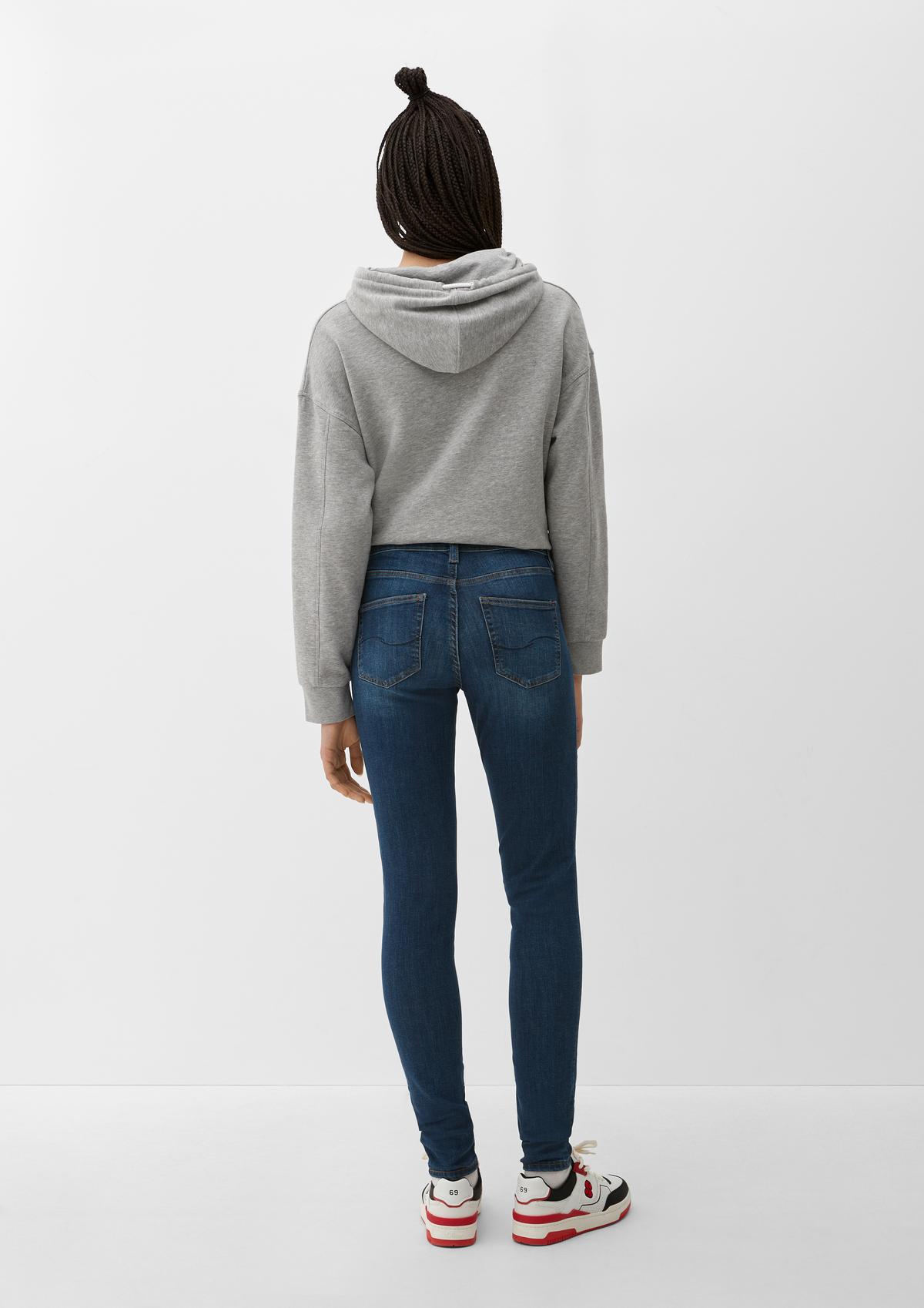 s.Oliver Skinny fit: flared jeans with a zip hem