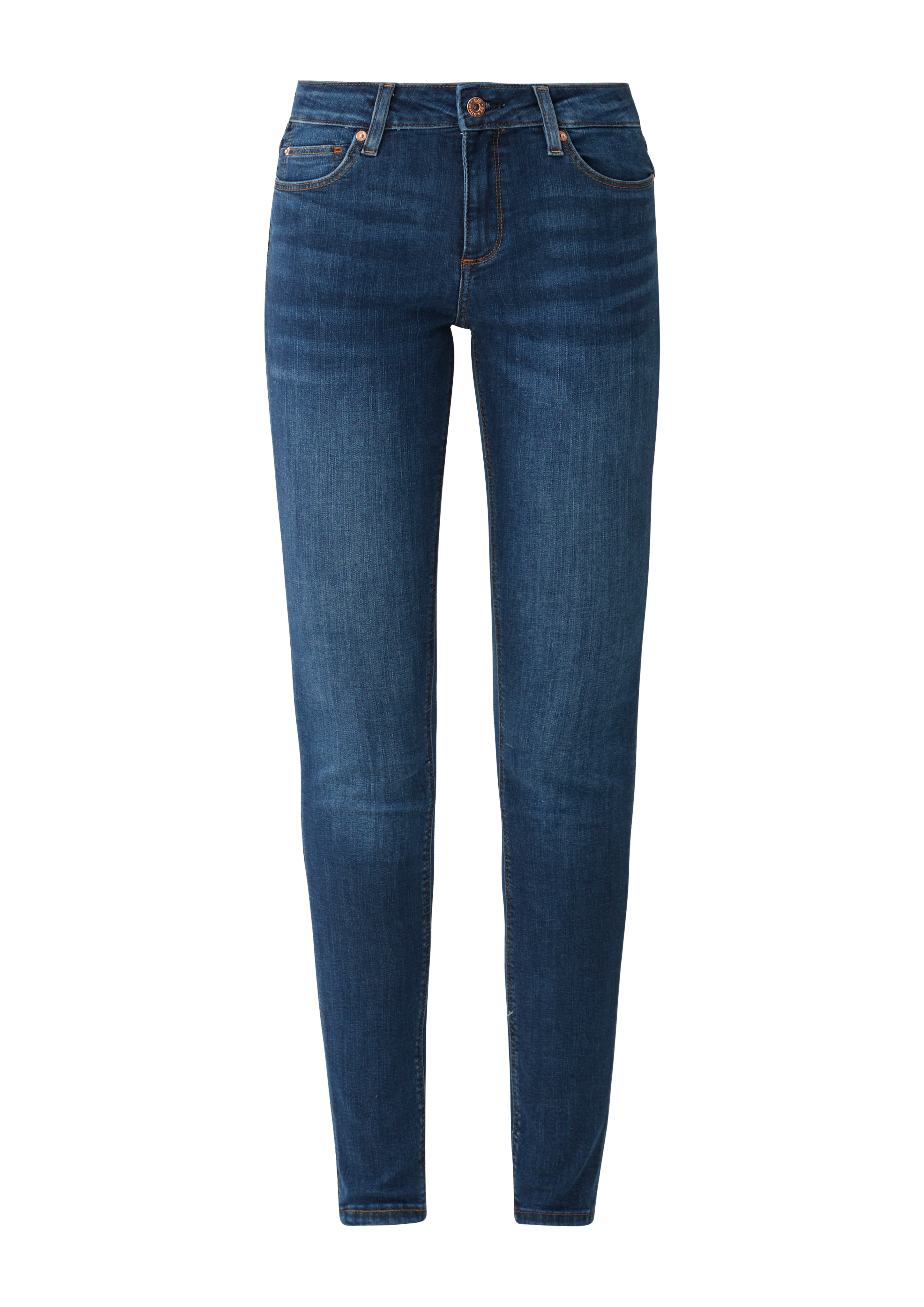 QS - Jeans Sadie / Skinny Fit / Mid Rise / Skinny Leg, Damen, blau