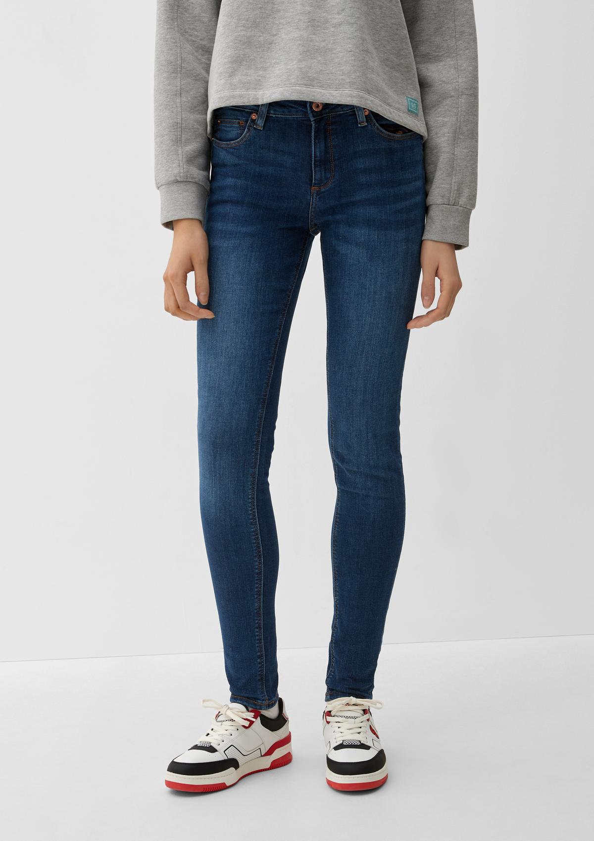 Skinny: jeans hlače iz viskozne mešanice