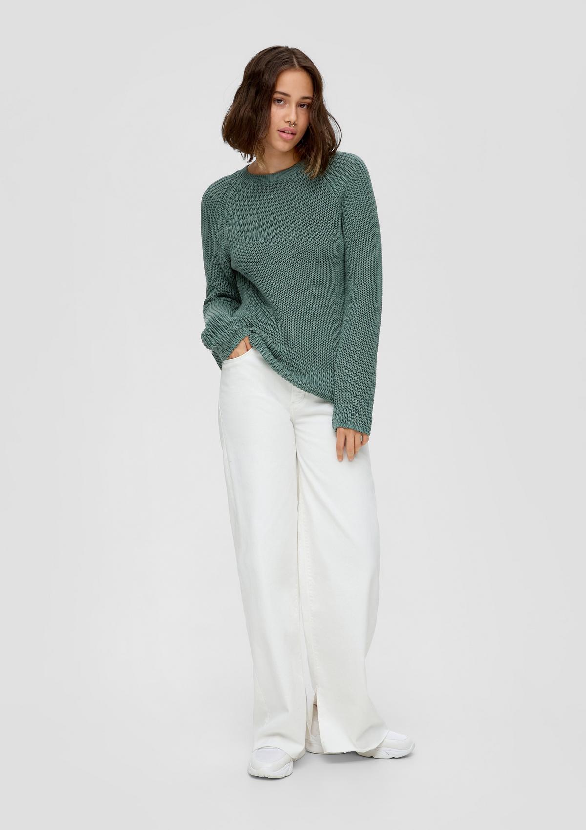 Knitted pullover - mint