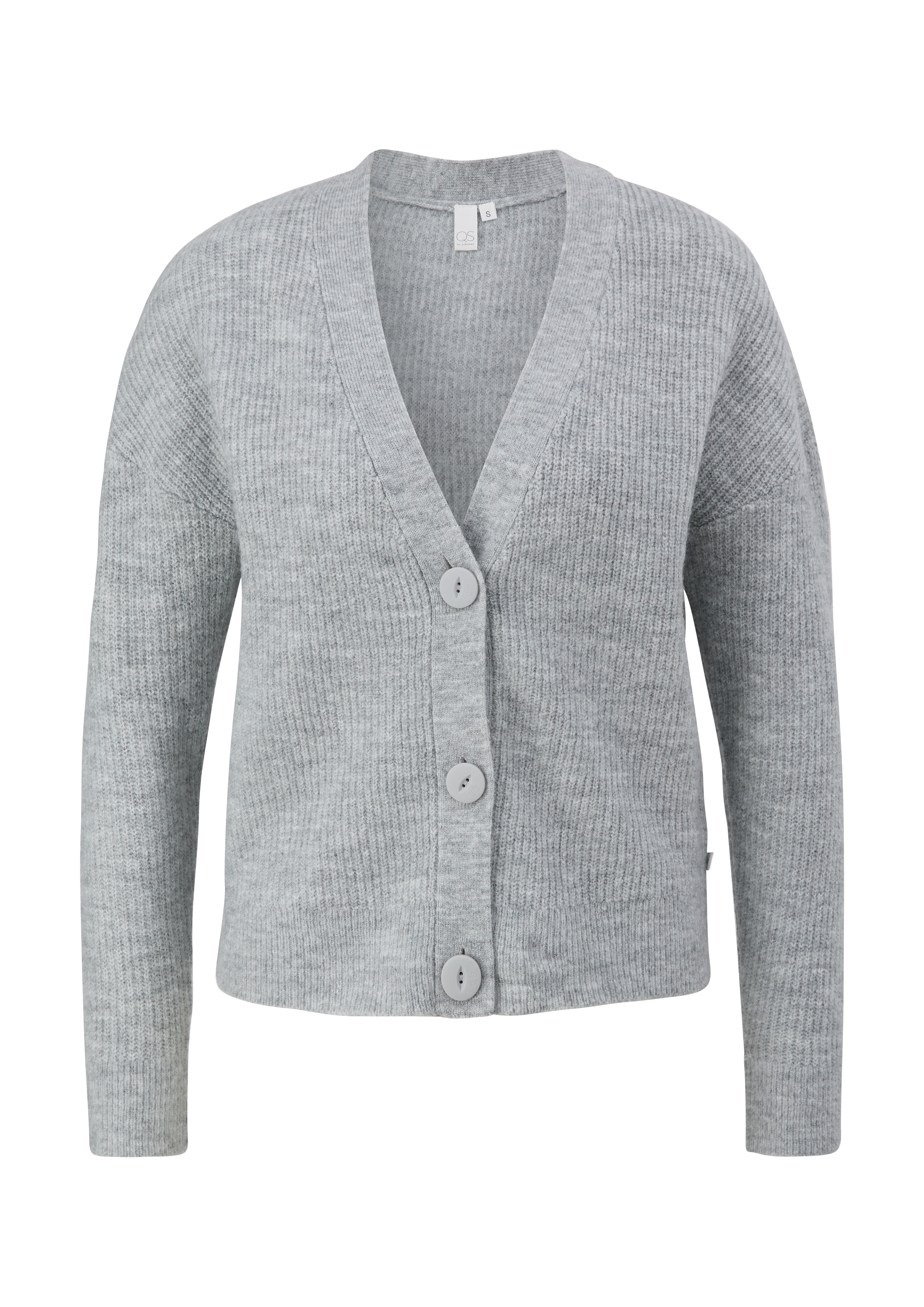 QS - Cardigan aus Strick, Damen, grau