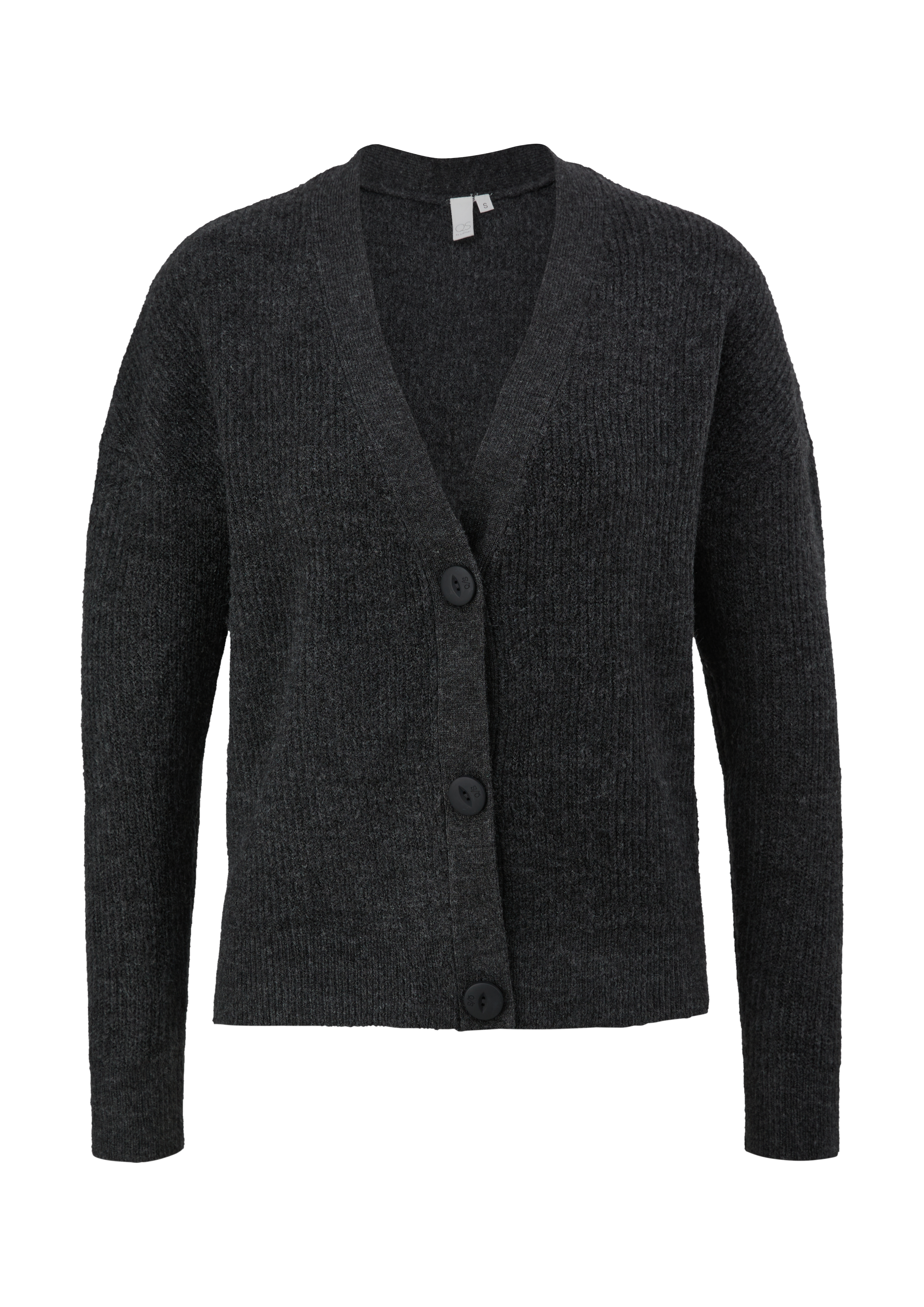 QS - Cardigan aus Strick, Damen, schwarz