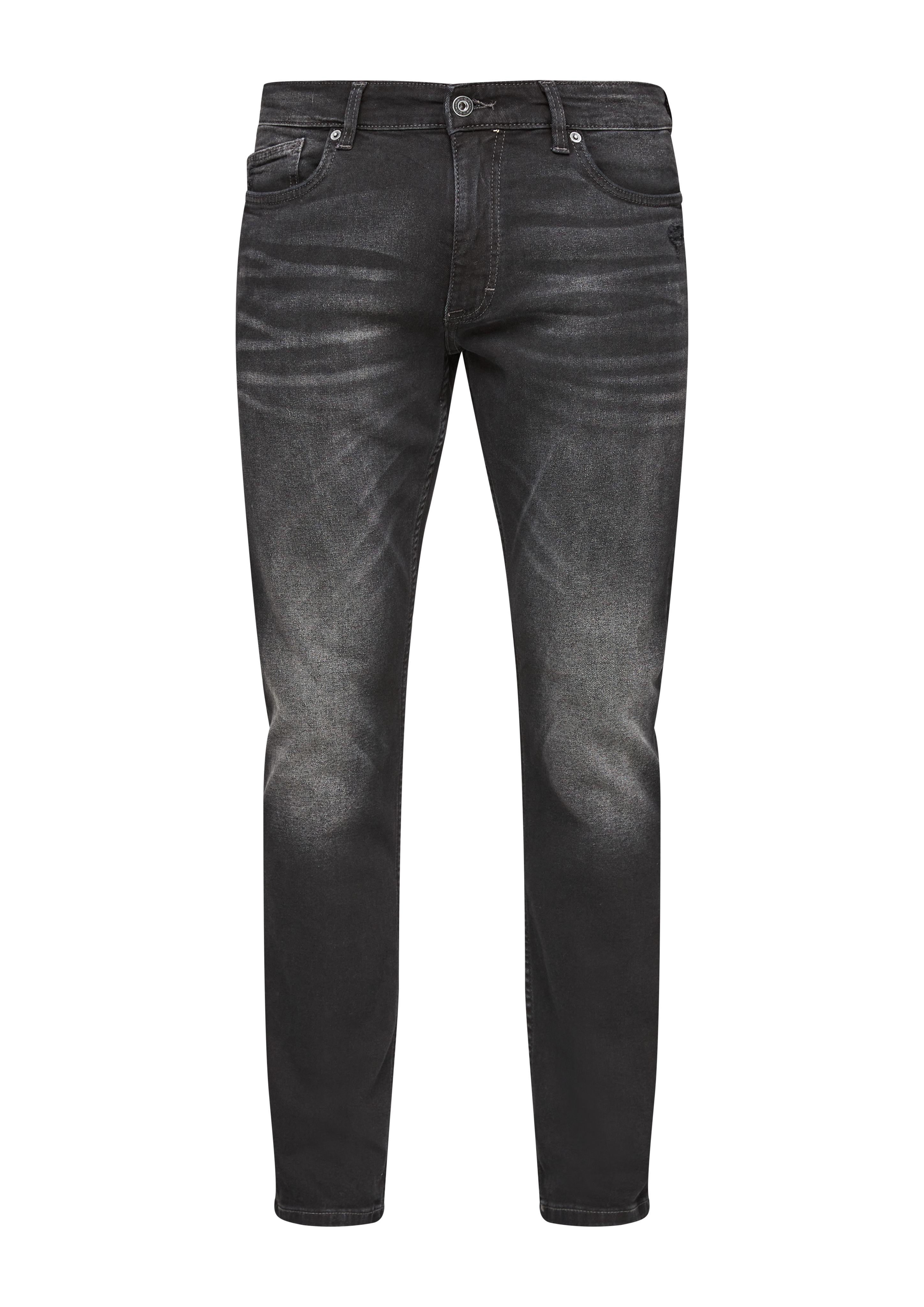 QS - Jeans Rick / Slim Fit / Mid Rise / Slim Leg, Herren, grau