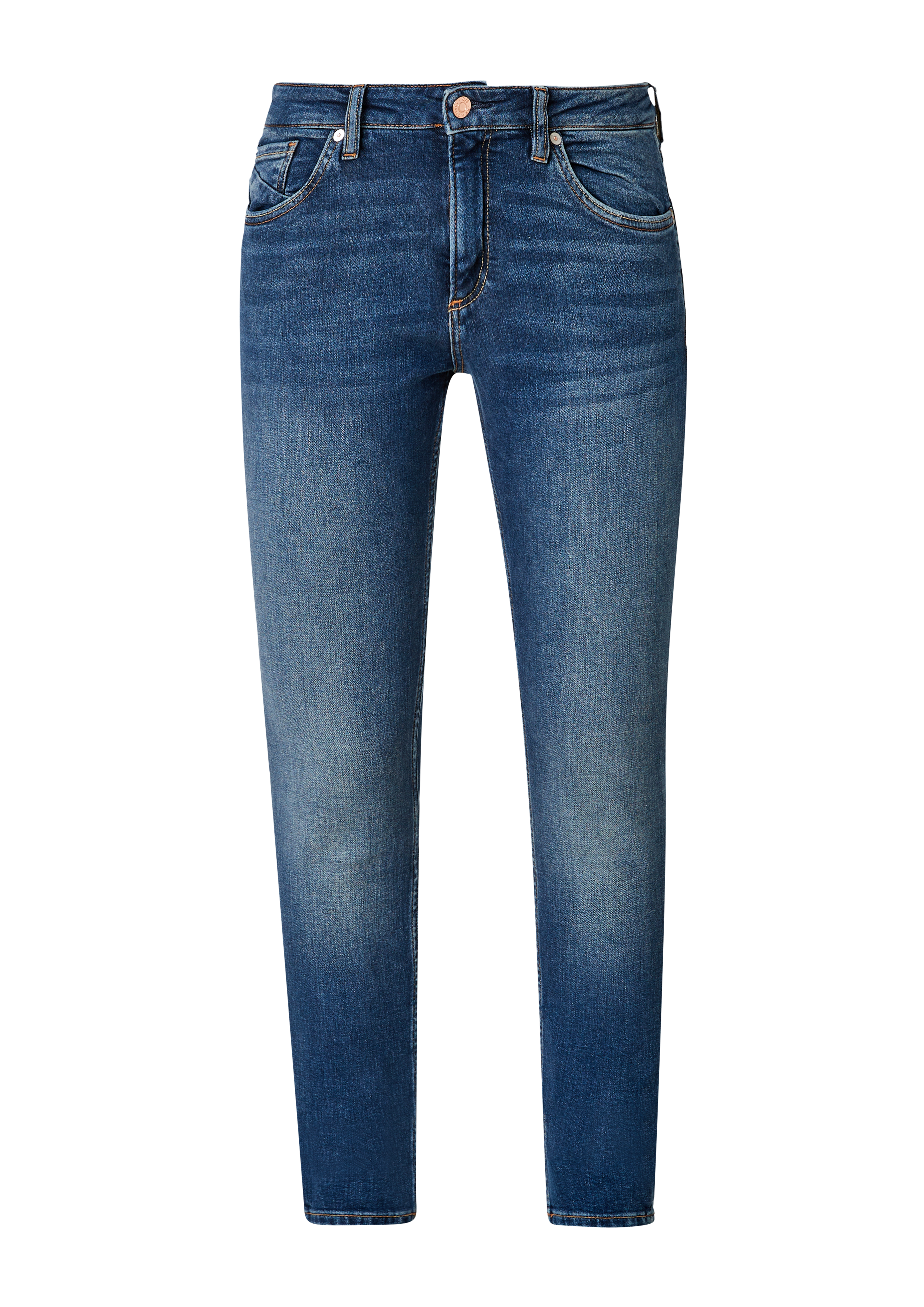 QS - Jeans Catie / Slim Fit / Mid Rise / Slim Leg, Damen, blau