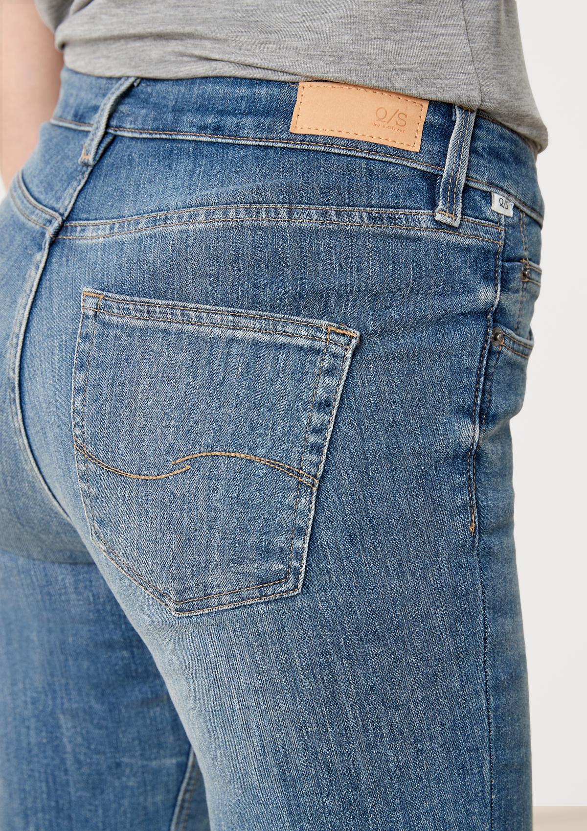 s.Oliver Slim: jeans met garment wash  