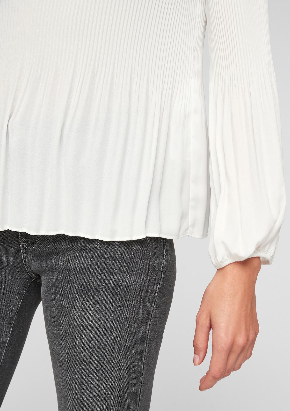 s.Oliver Pleated chiffon blouse