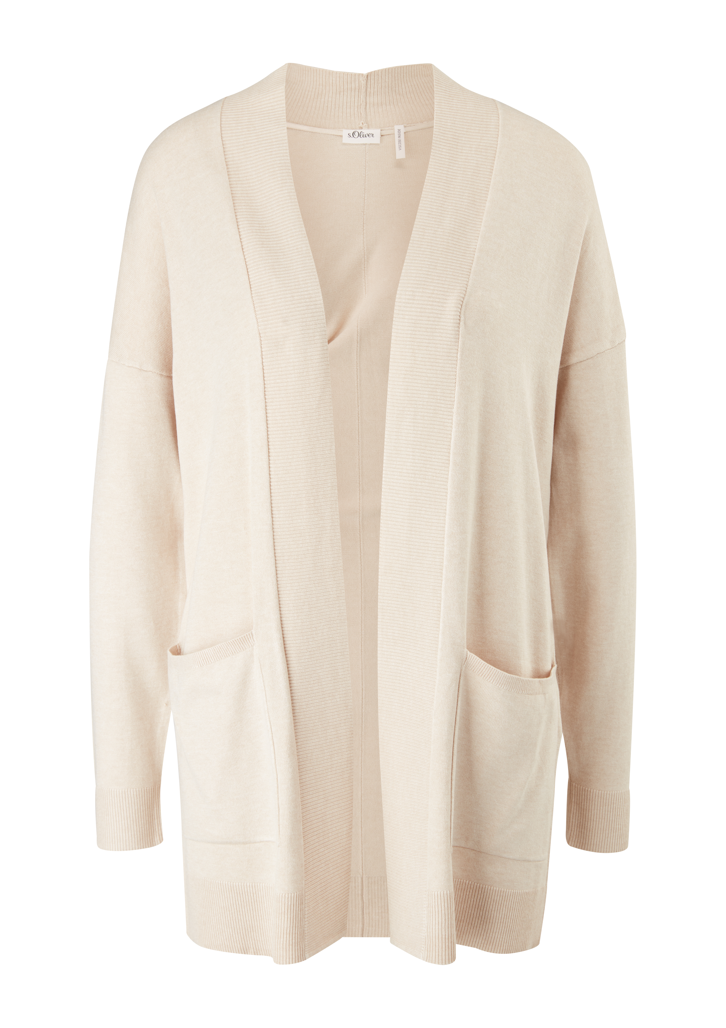 s.Oliver - Cardigan aus Feinstrick, Damen, Beige