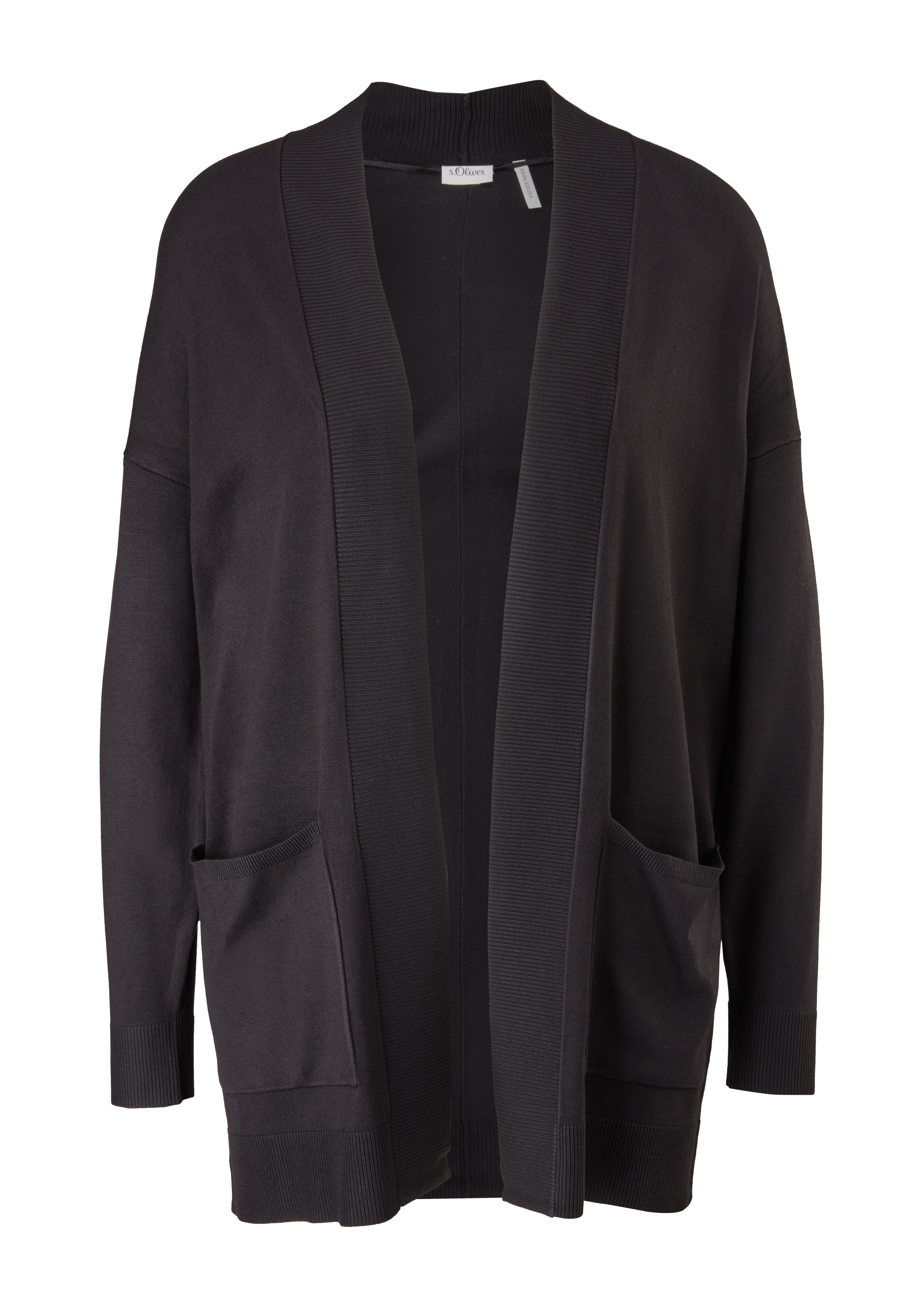 s.Oliver - Cardigan aus Feinstrick, Damen, schwarz