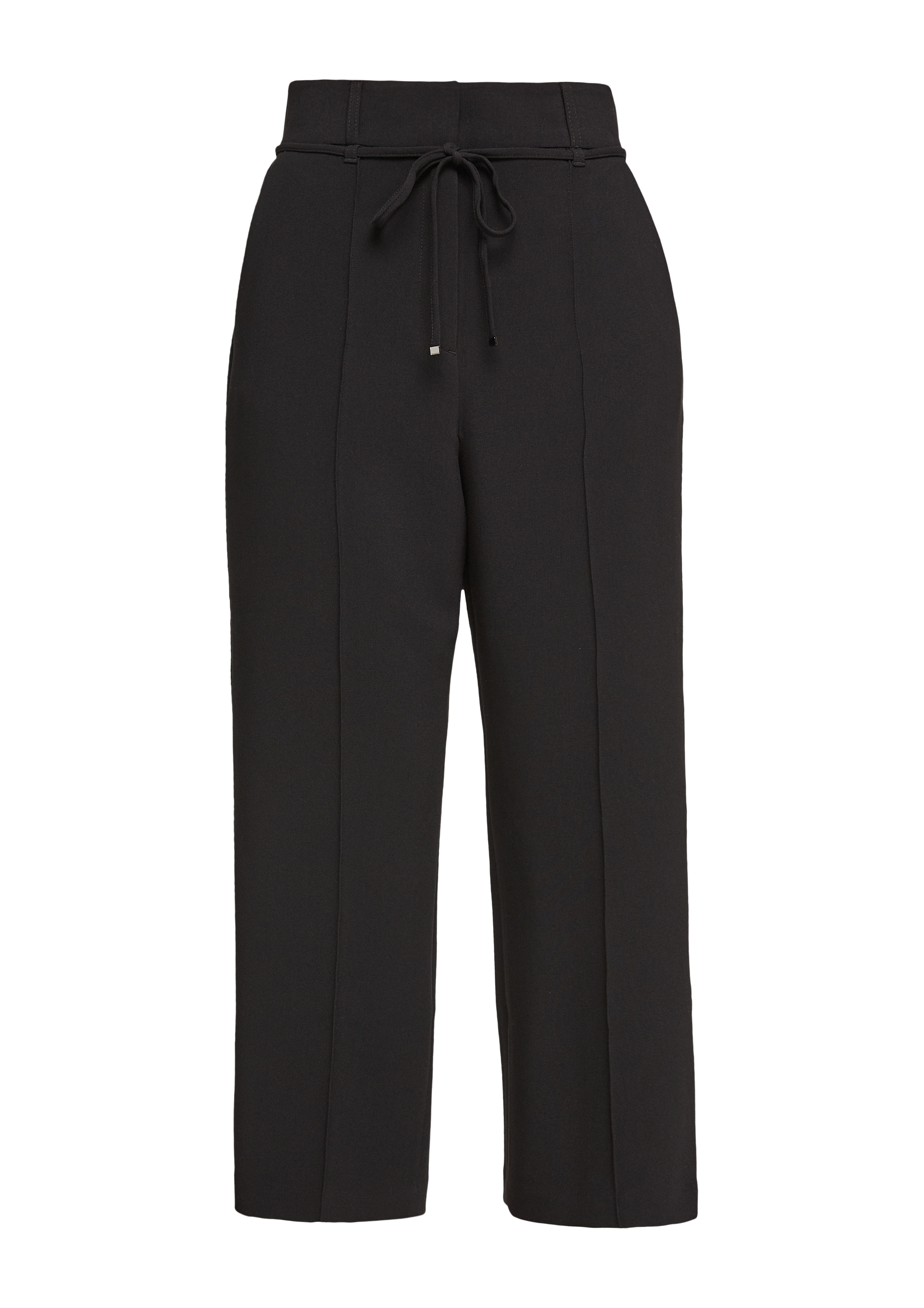 s.Oliver - Regular: Culotte mit Ziernaht, Damen, schwarz