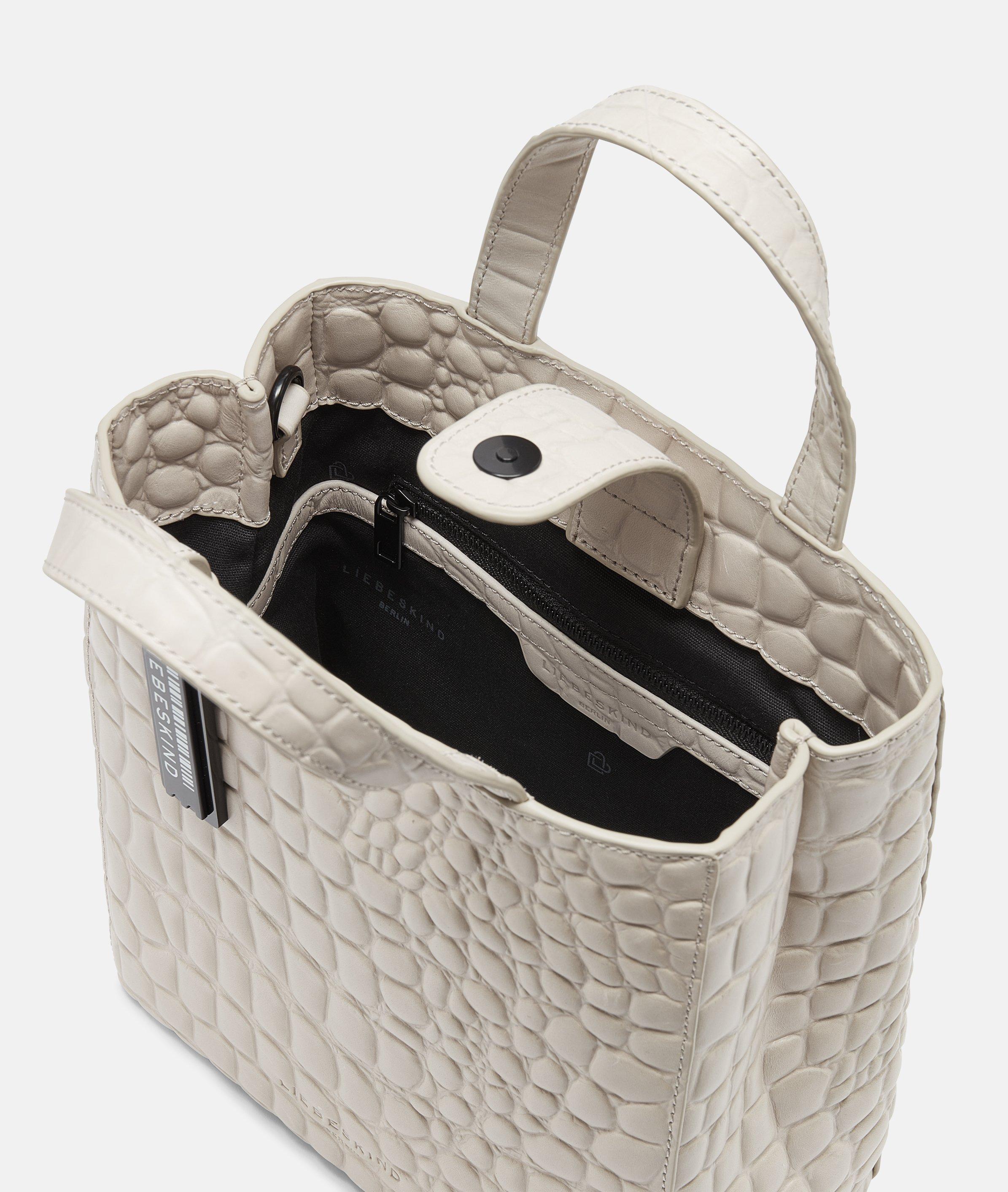 Liebeskind Paper Bag Kroko Tasche Beige Paperbag Hose Paper Bag