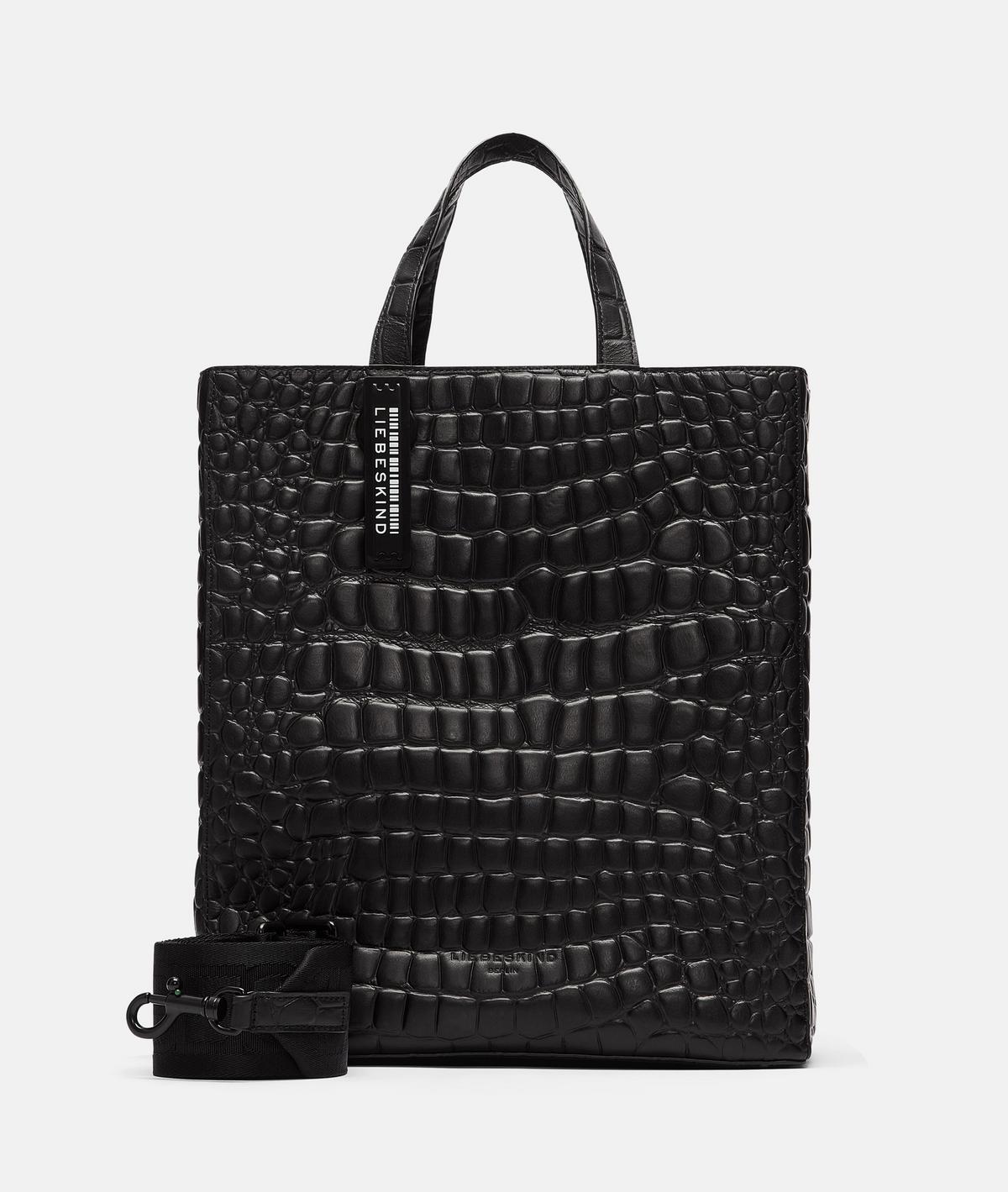 Liebeskind paper bag tote m black sale