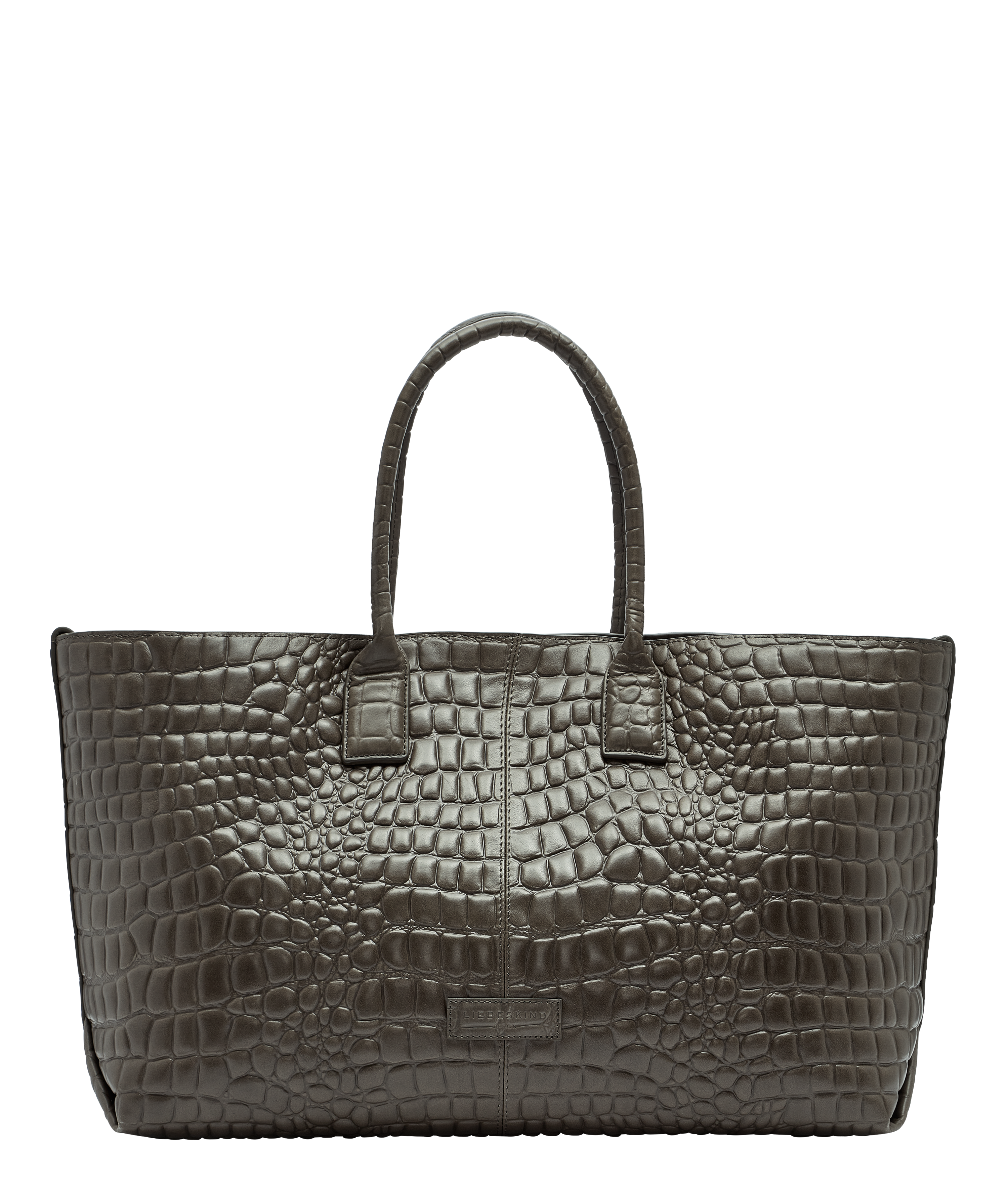 Croco Chelsea Shopper L - Mocca | LIEBESKIND BERLIN