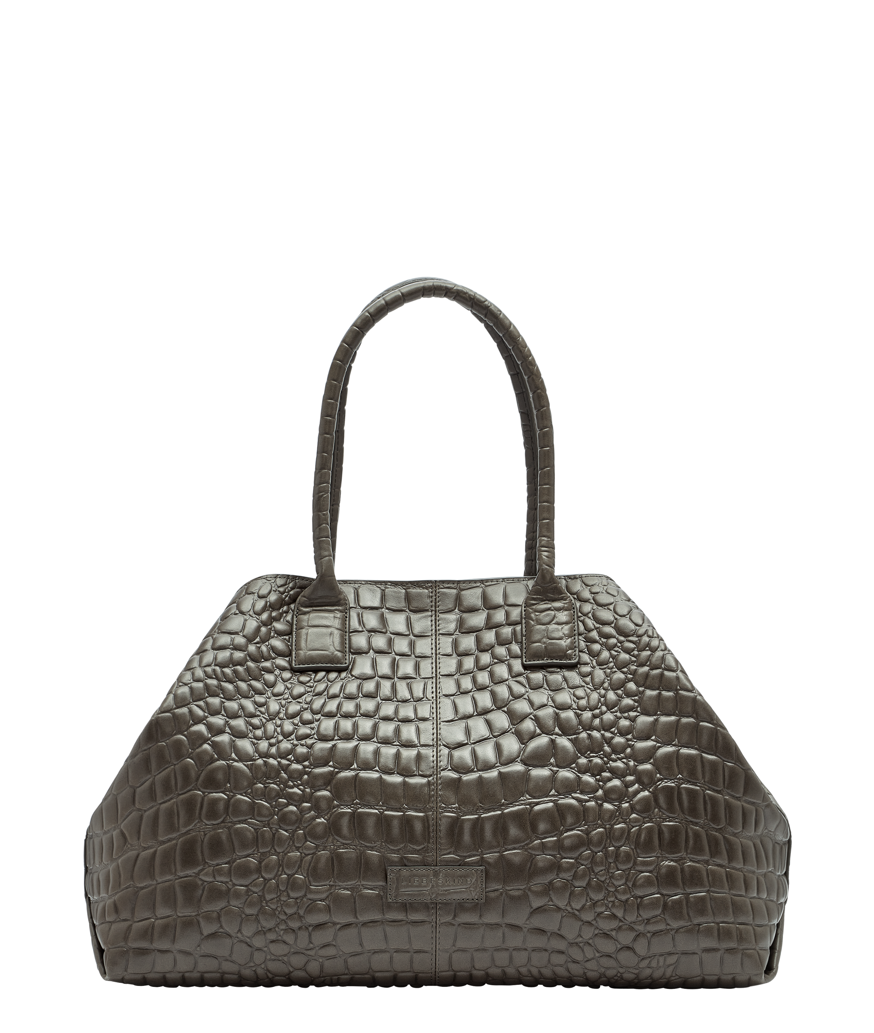 Croco Chelsea Shopper L - Mocca | LIEBESKIND BERLIN
